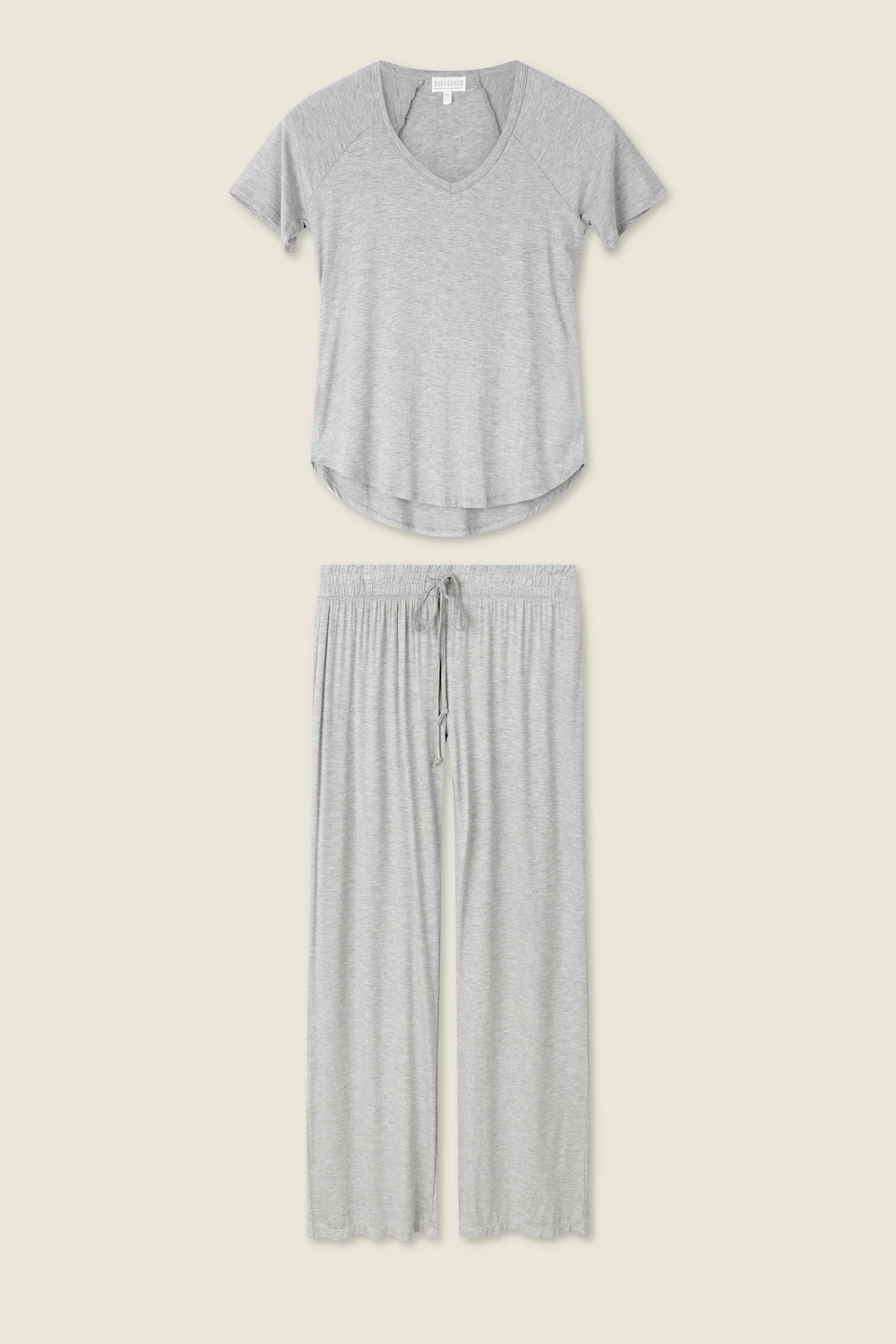 Modal Basics Heather Grey PJ Set - Image 5