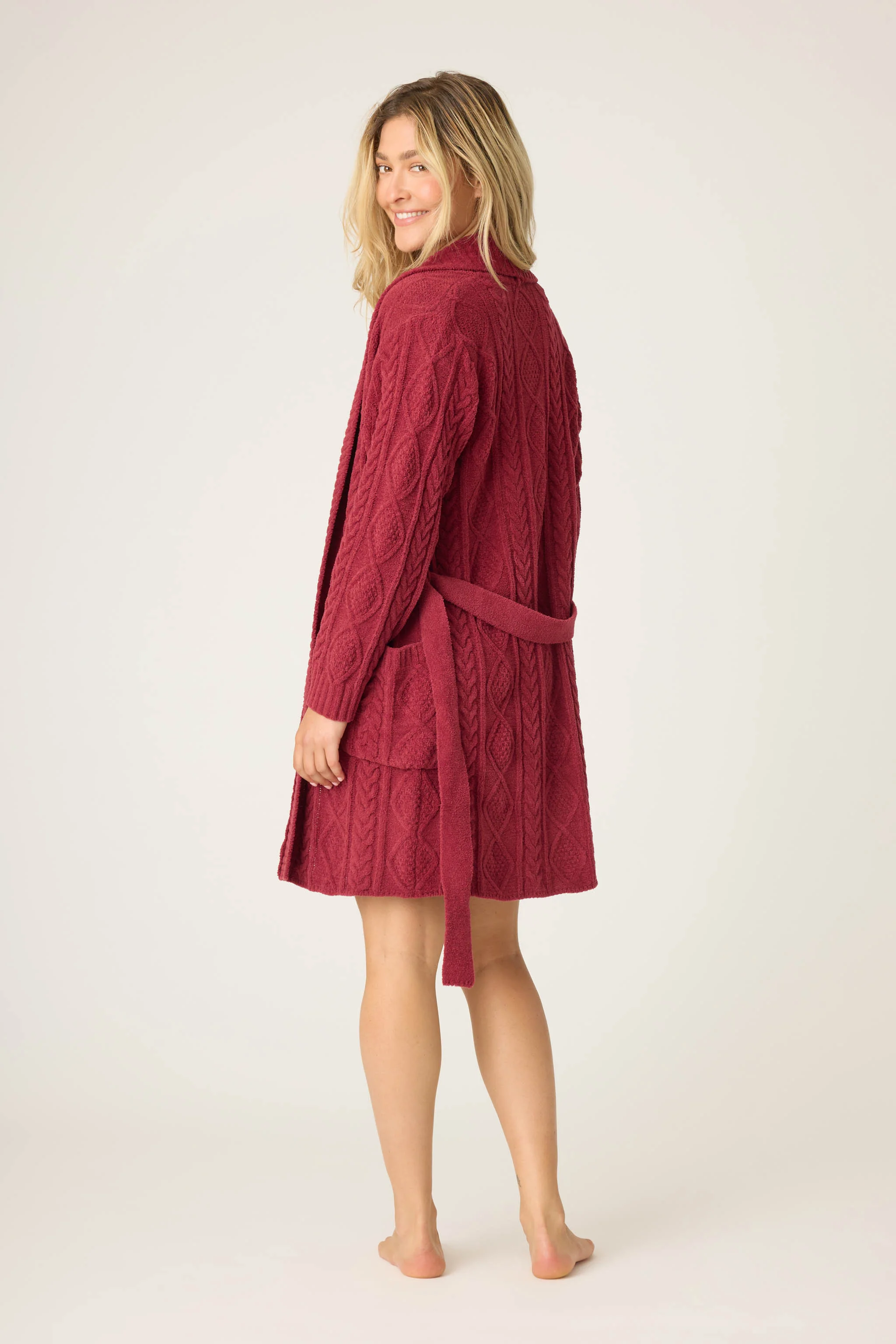 Chenille Cable Knit Robe - Image 4