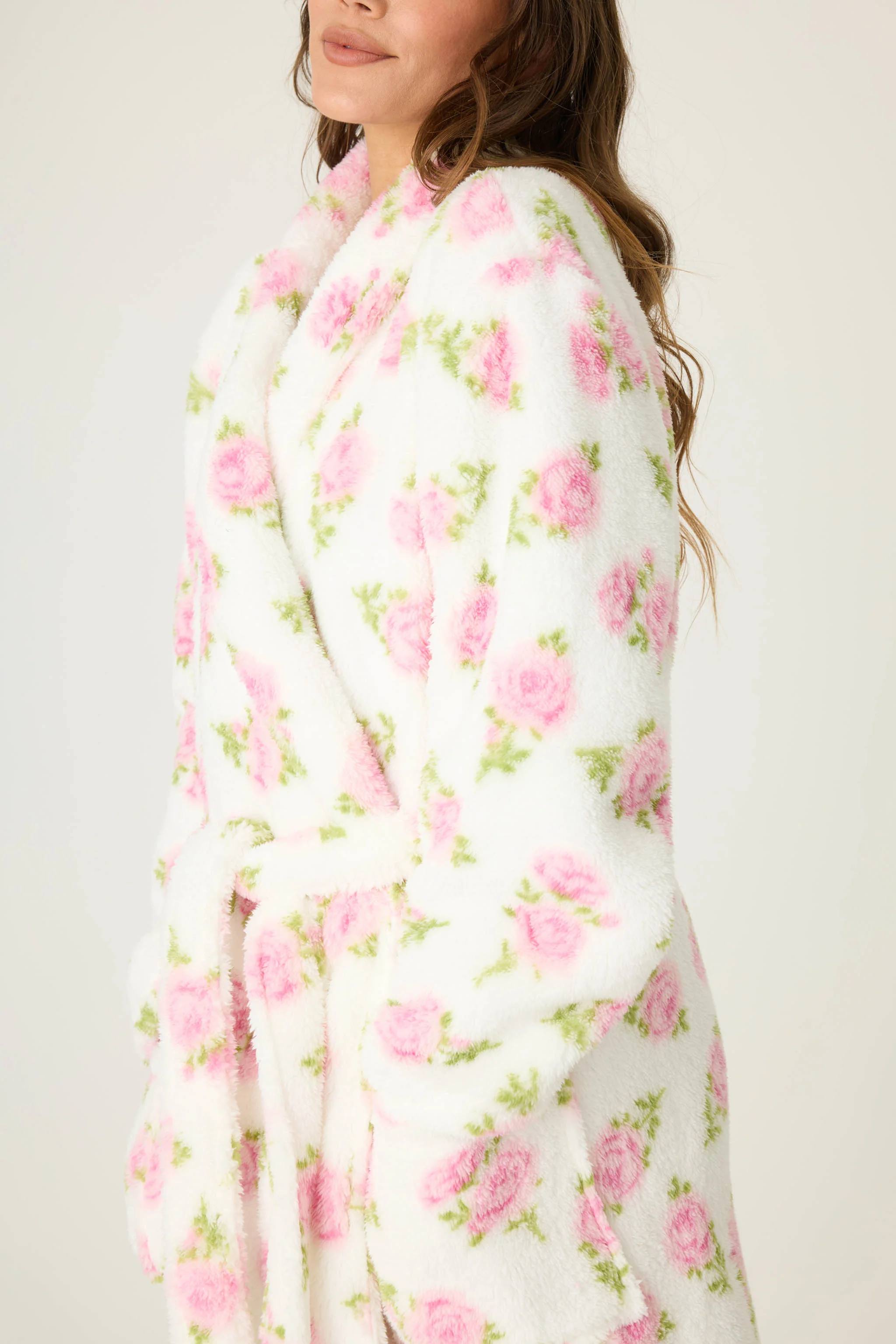 Let's Get Cozy Floral Print Robe - Image 3