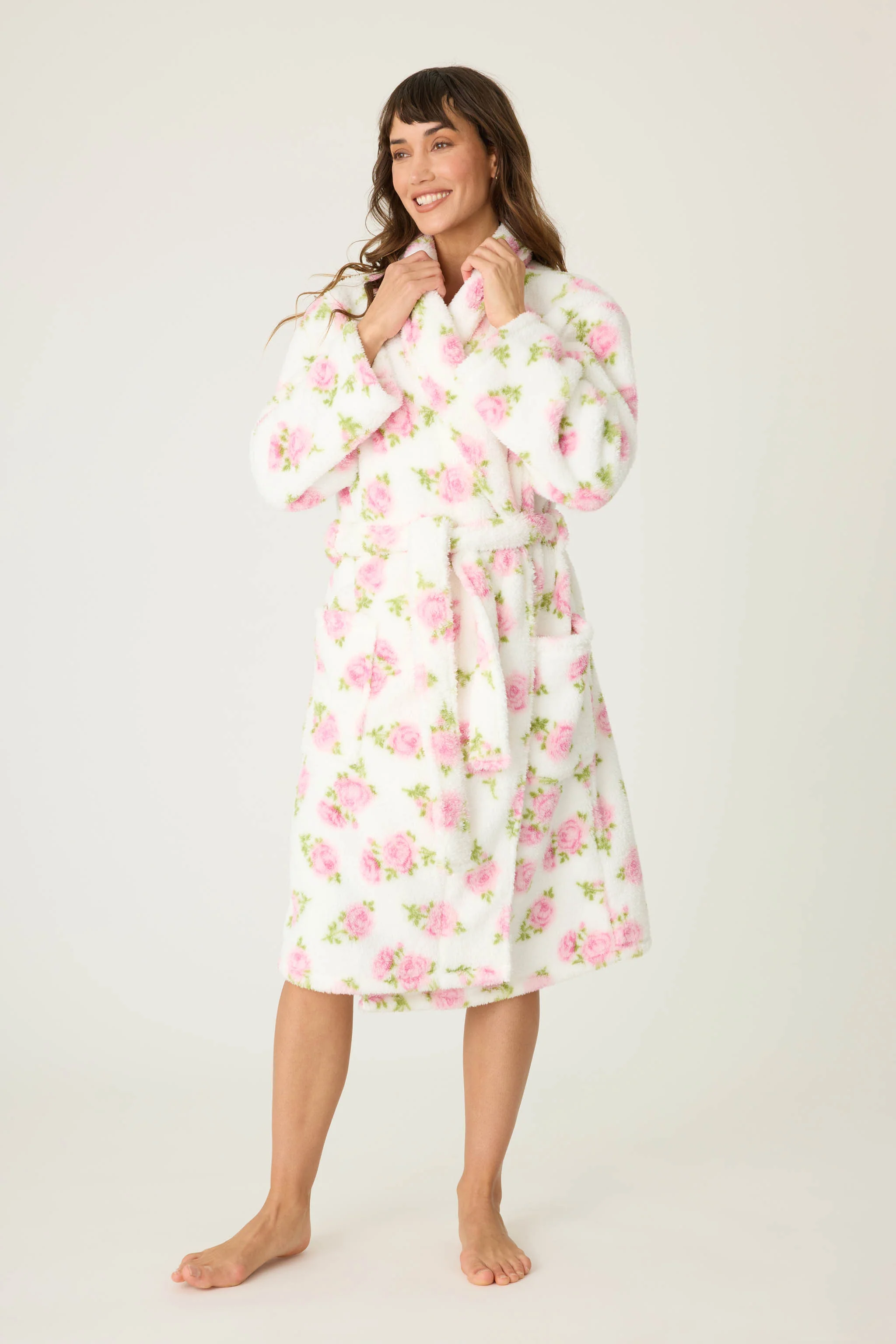 Let's Get Cozy Floral Print Robe - Image 4