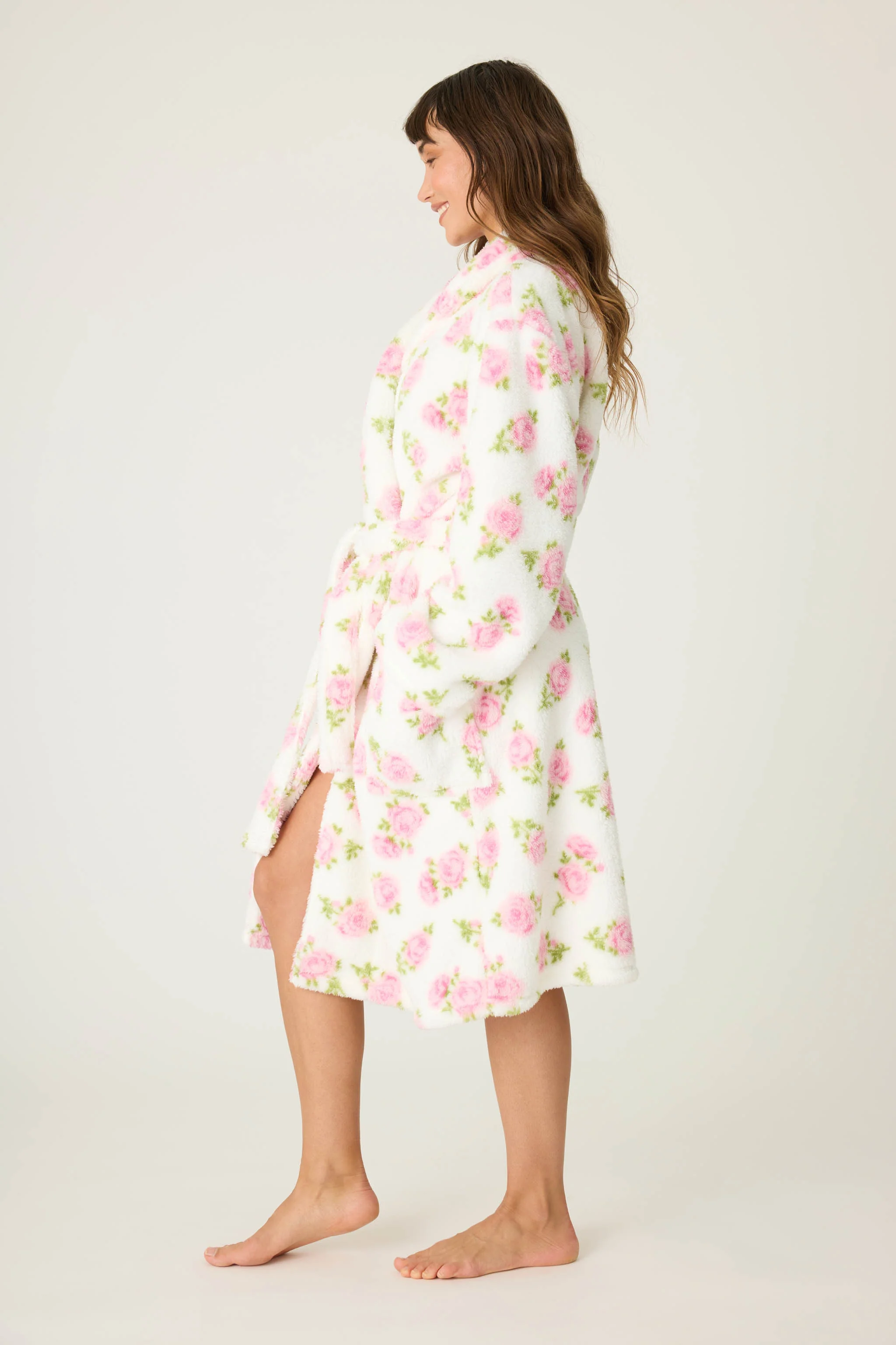 Let's Get Cozy Floral Print Robe - Image 5