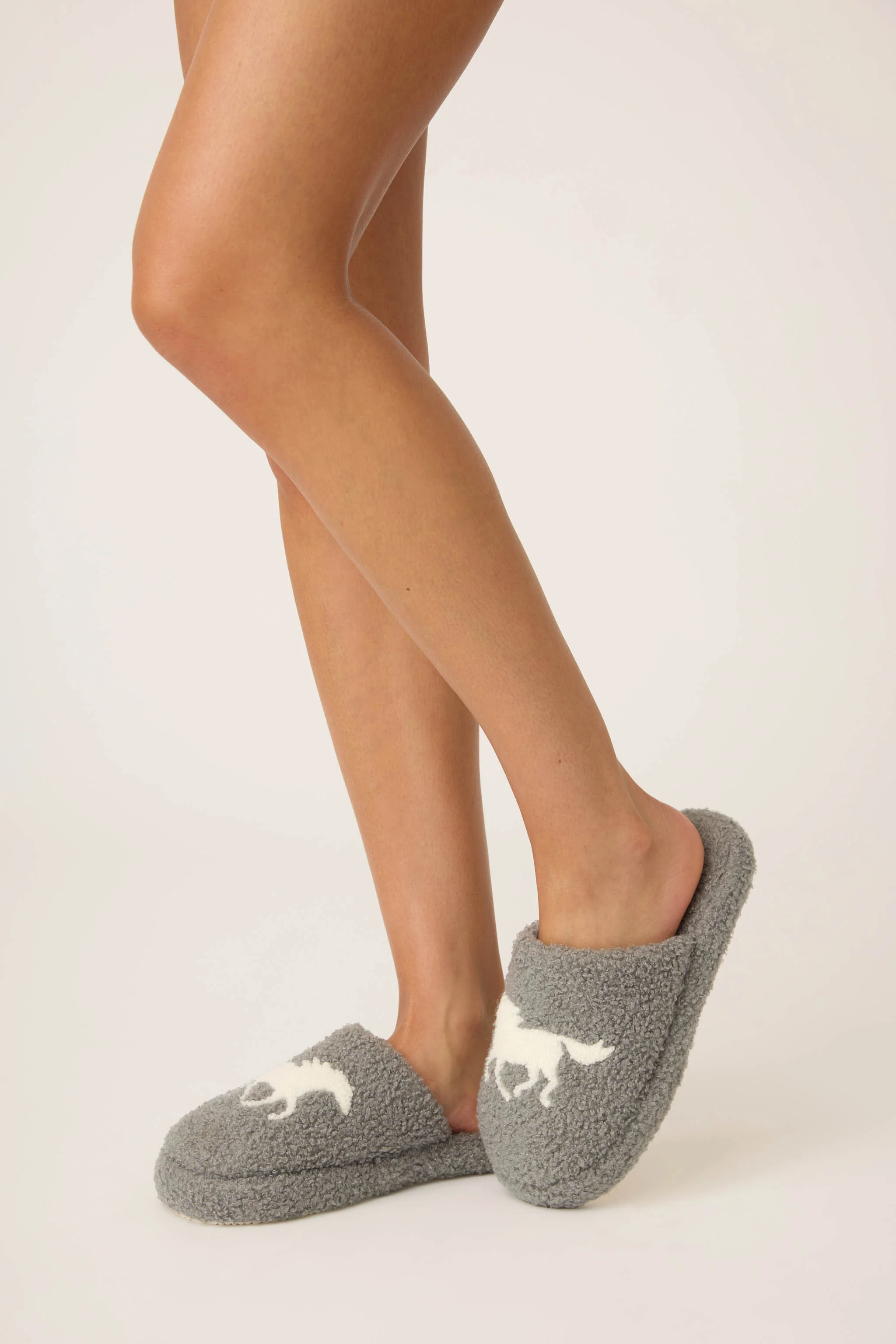 Let's Get Cozy Horse Fleece Slipper - Image 4