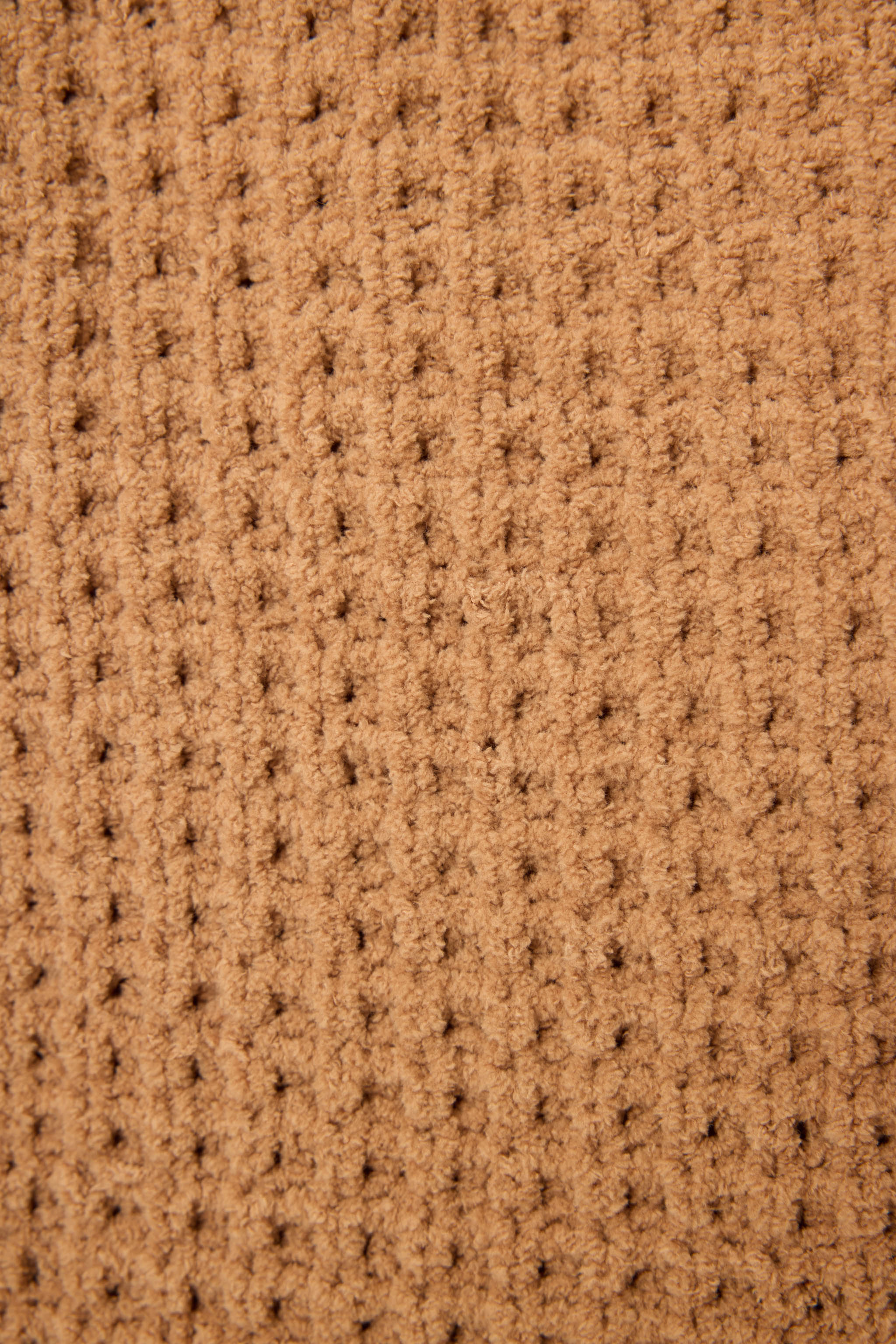 Chenille Waffle Caramel Beanie - Image 6