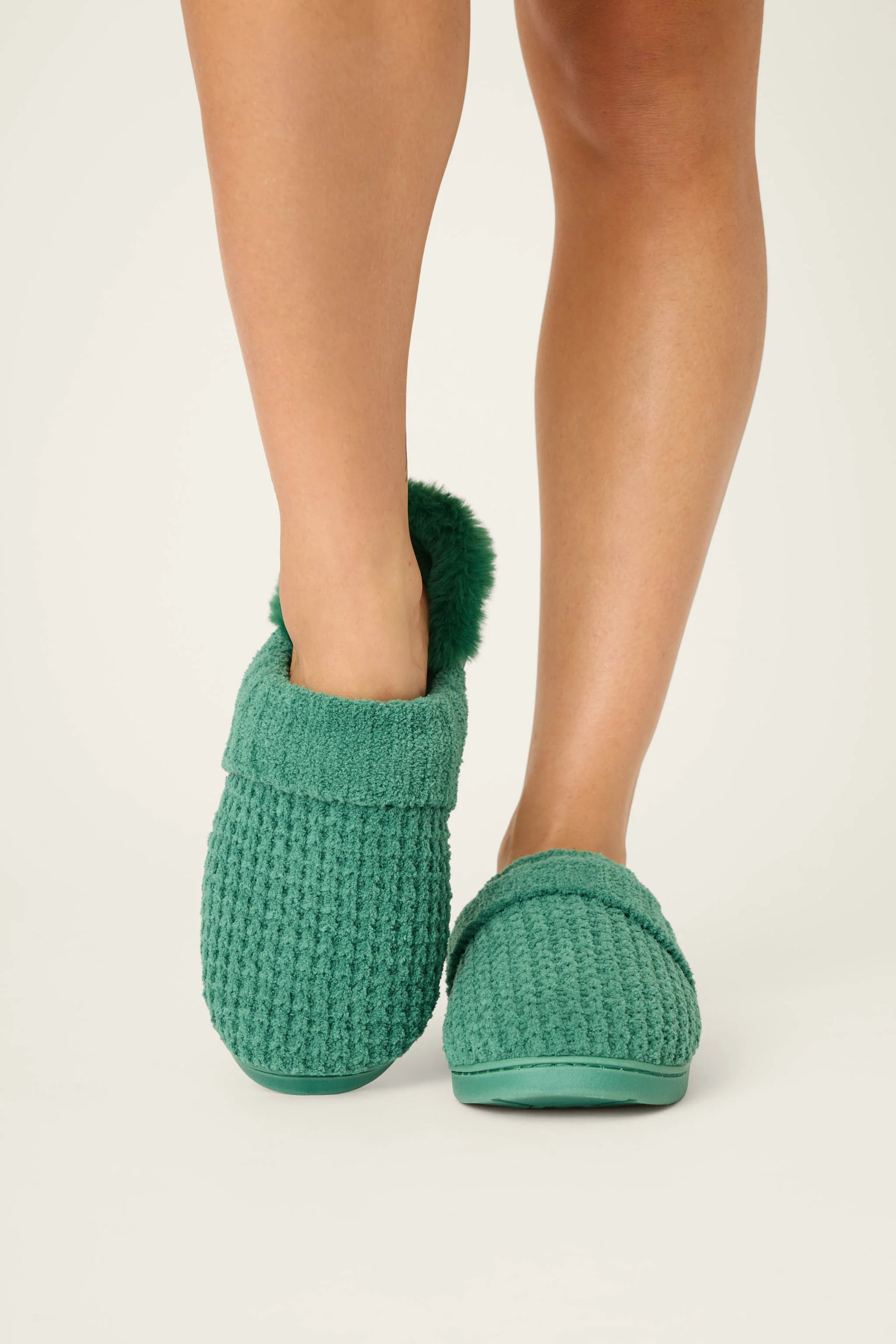 Chenille Waffle Cozy Slippers - Image 3