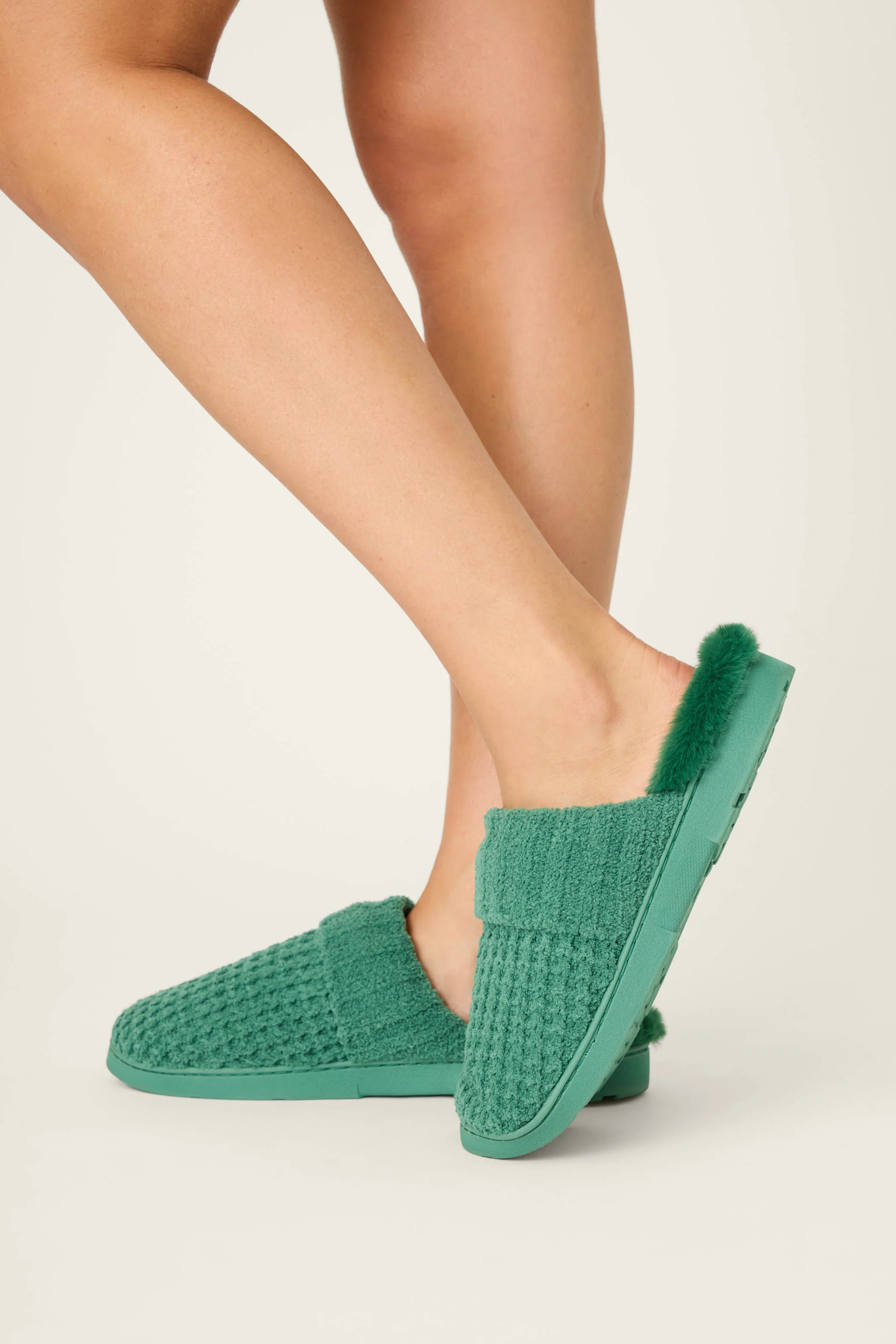 Chenille Waffle Cozy Slippers - Image 4