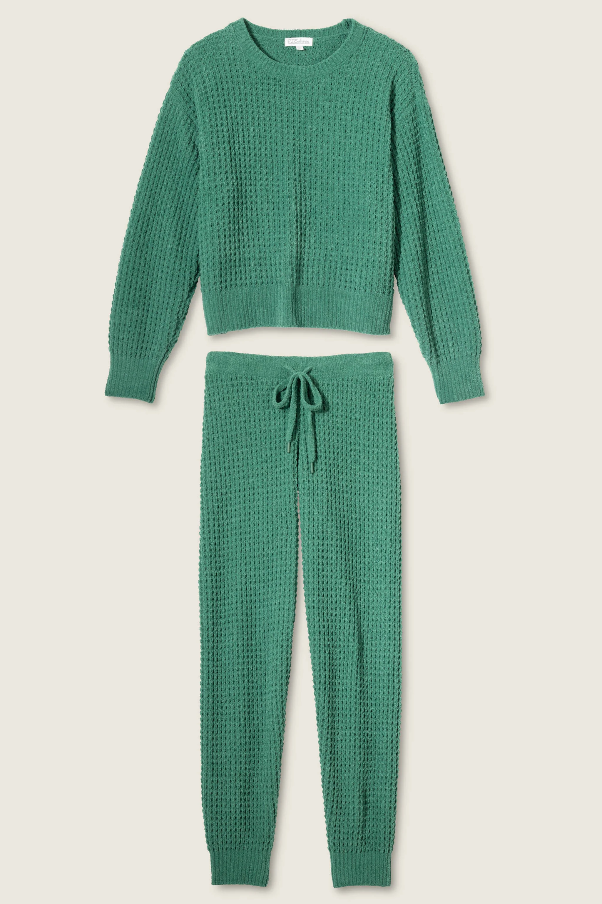 Chenille Waffle Forest Lounge Set - Image 2