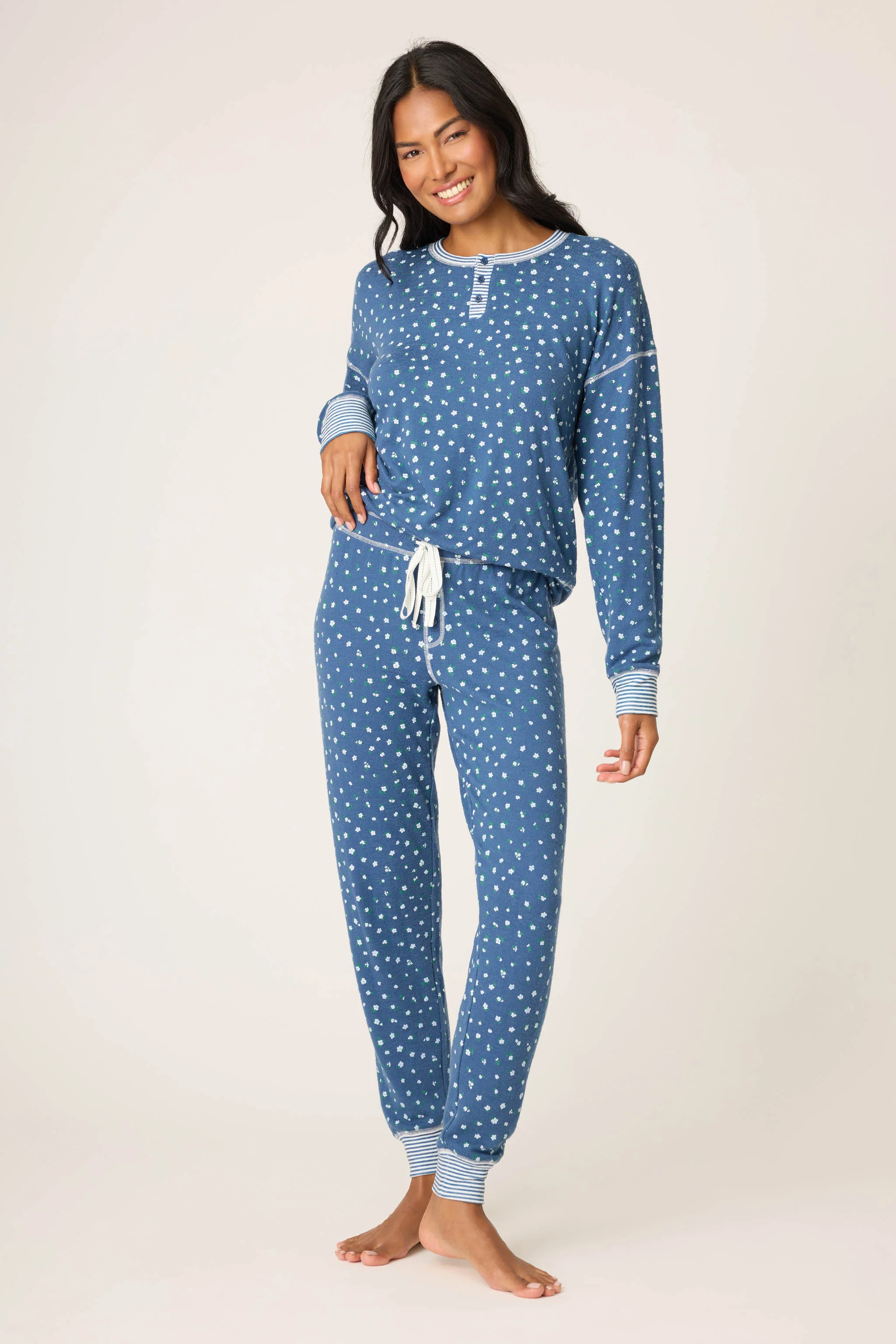Cozy Life Ditsy Floral Banded Pants - Image 3