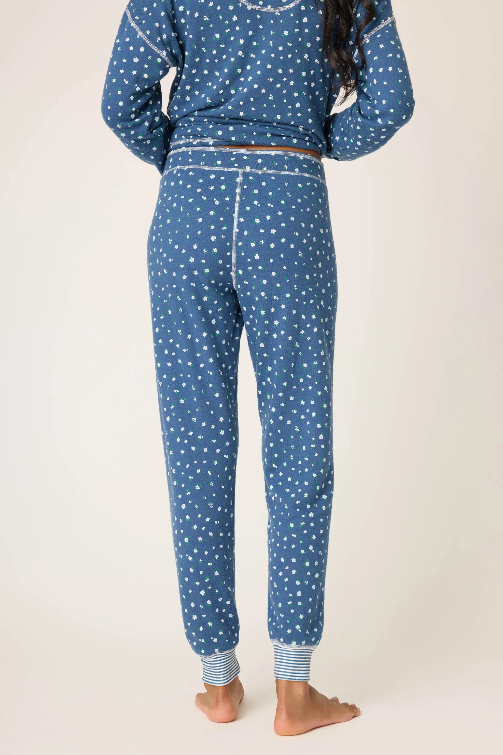 Cozy Life Ditsy Floral Banded Pants - Image 4