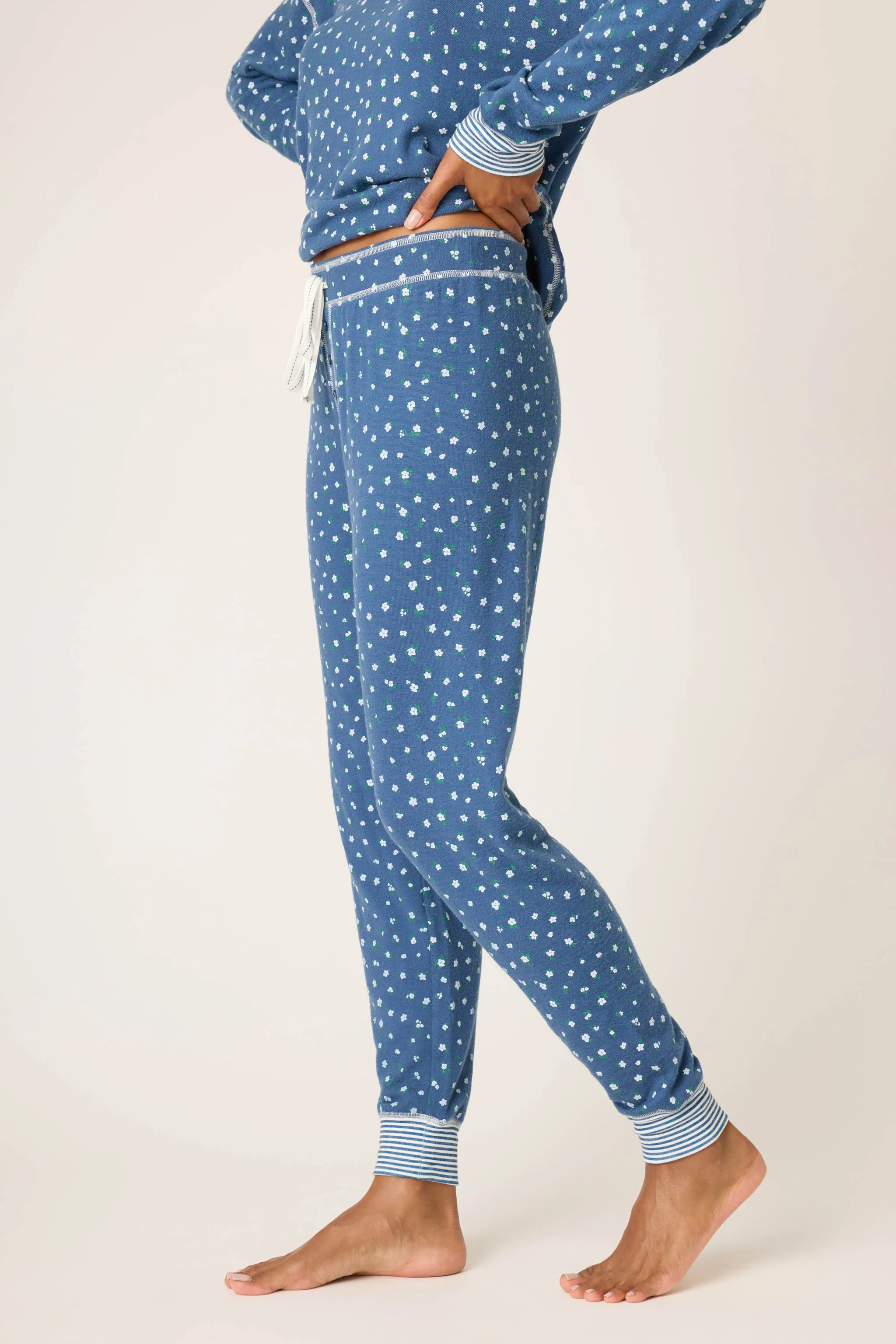 Cozy Life Ditsy Floral Banded Pants - Image 5