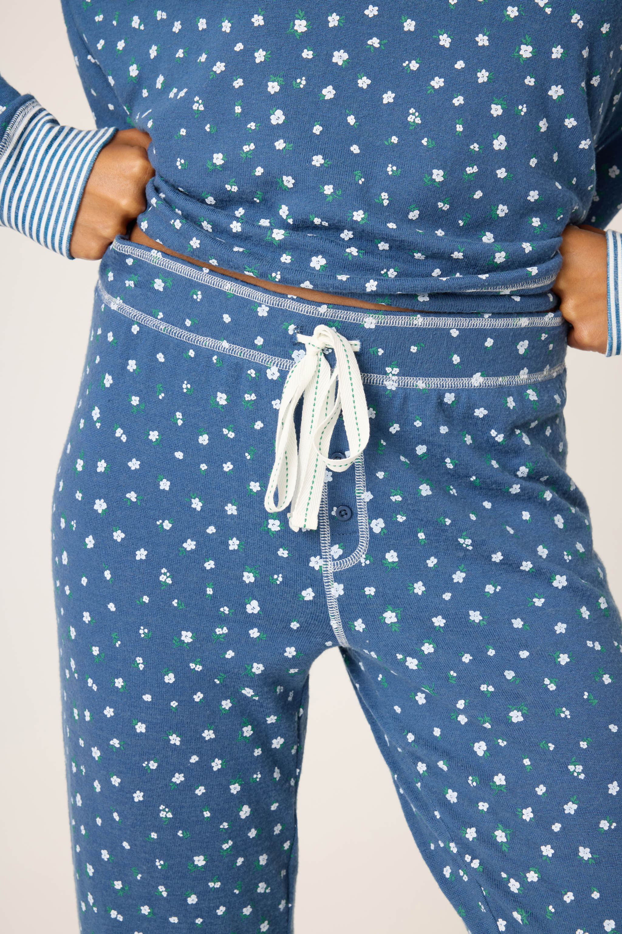 Cozy Life Ditsy Floral Banded Pants - Image 6