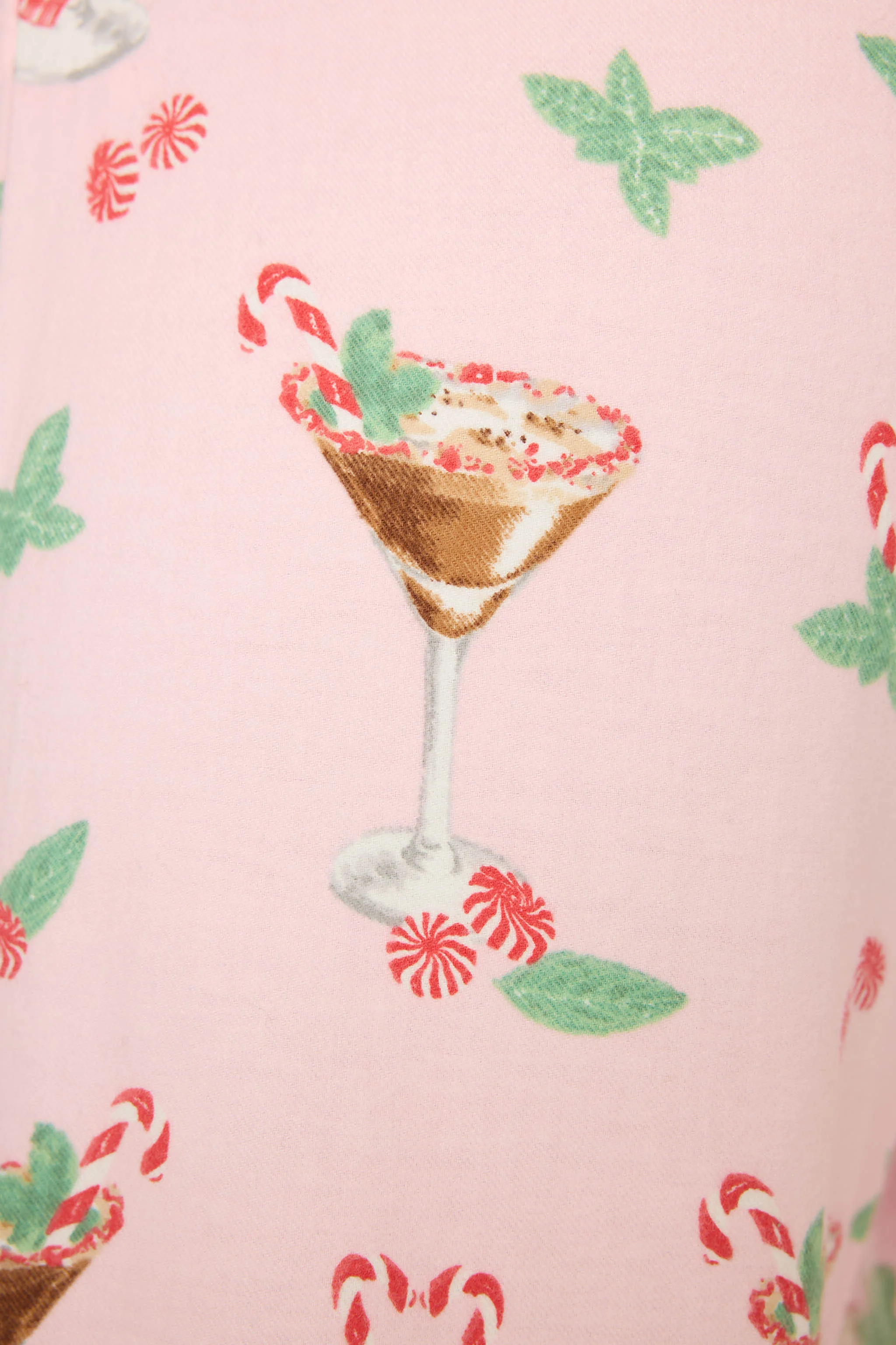 Tini Time Drink Print Flannel Pants - Image 2