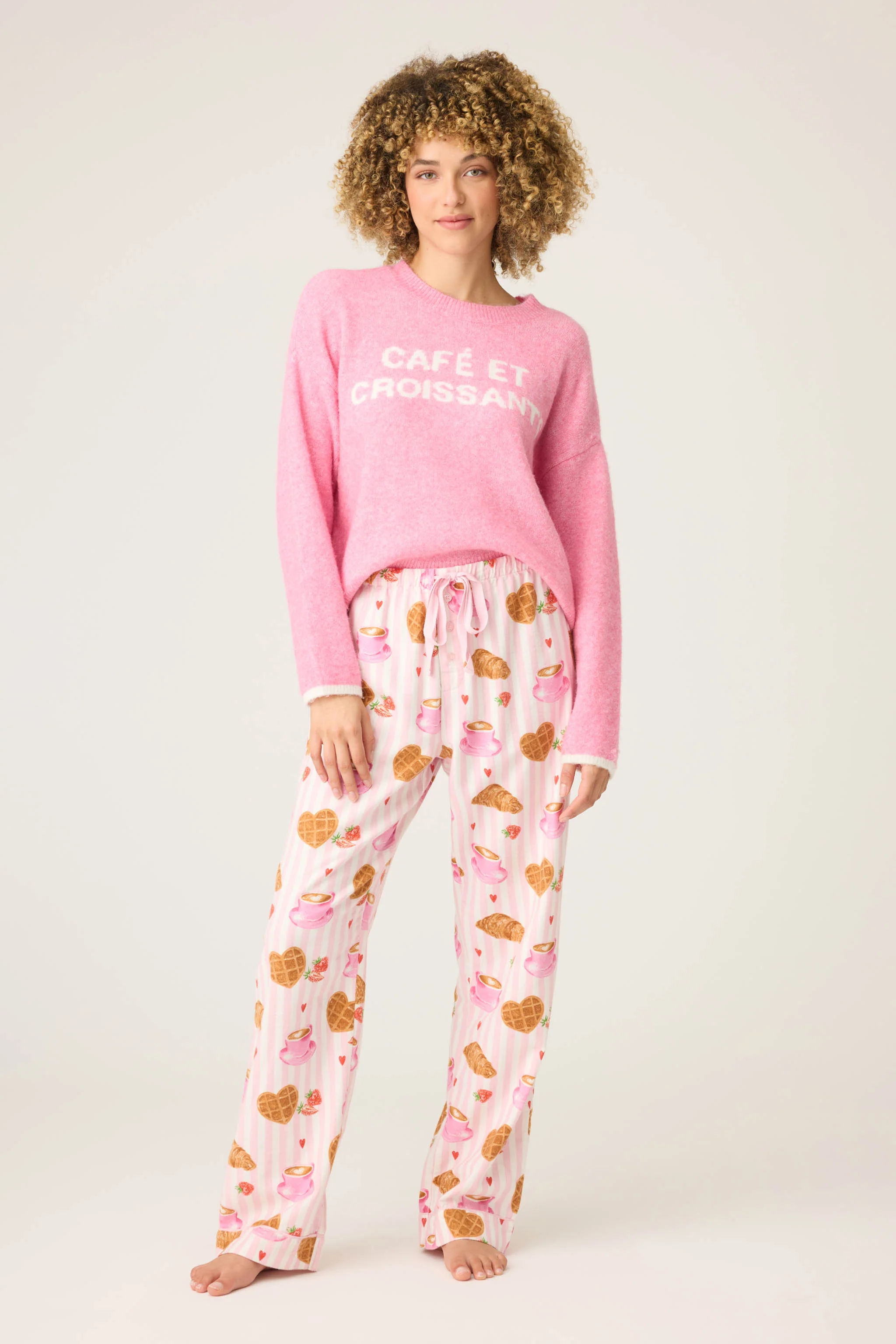 Brunch Club Breakfast Print Flannel Pant - Image 3