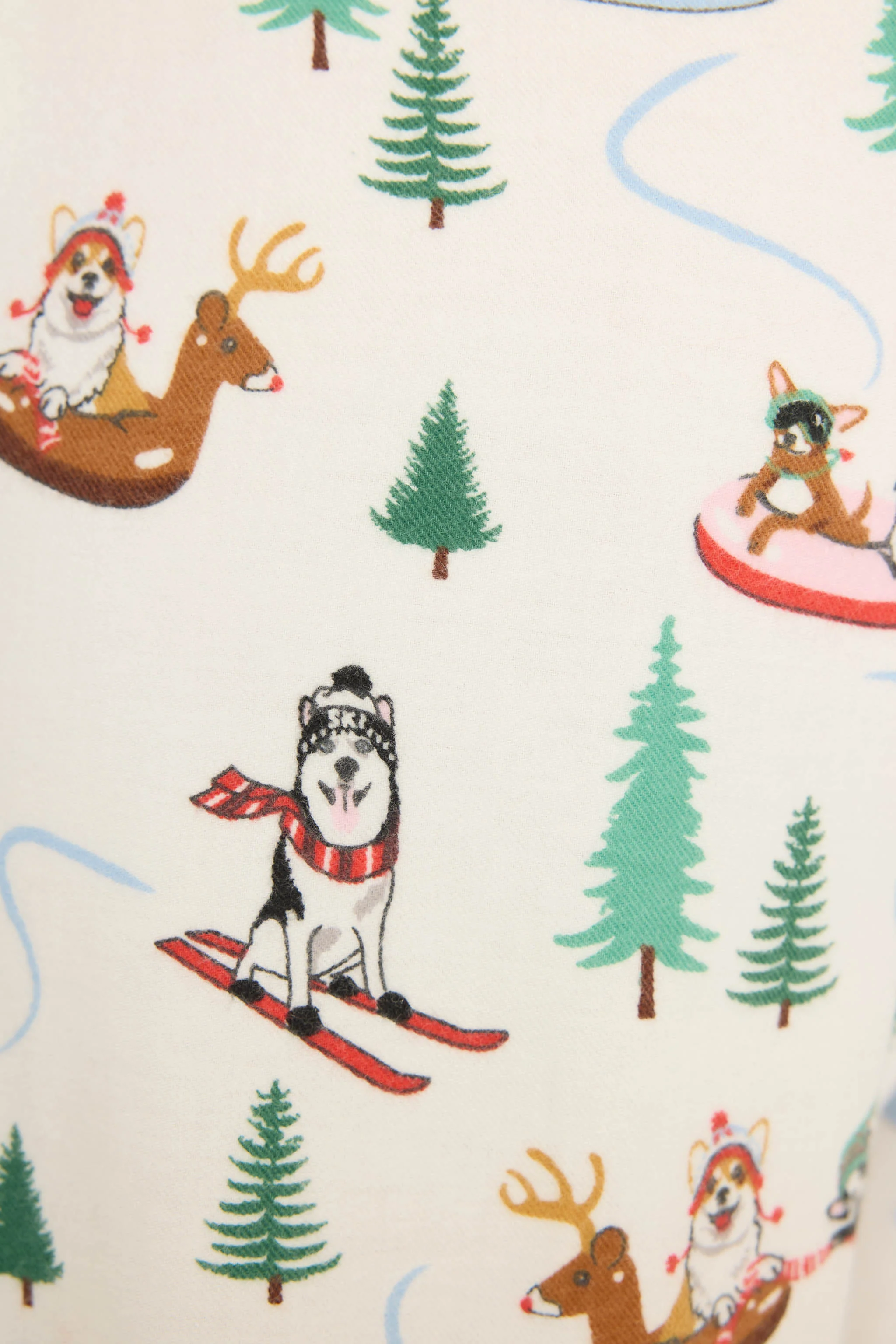 Sleigh All Day Winter Print Flannel Pant - Image 2