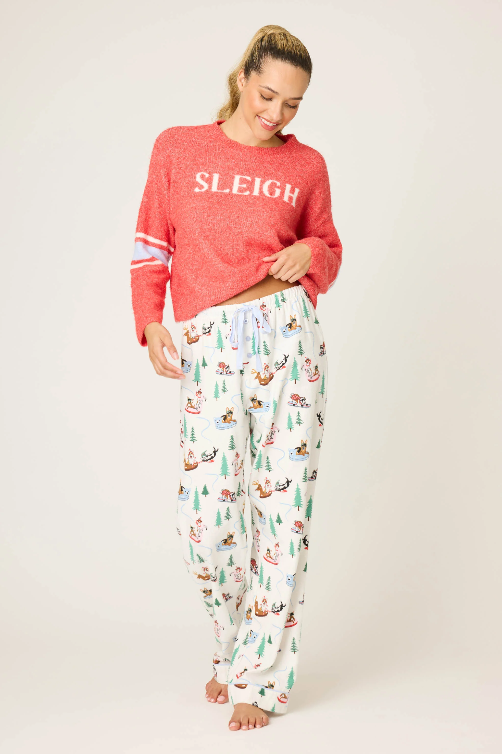 Sleigh All Day Winter Print Flannel Pant - Image 3