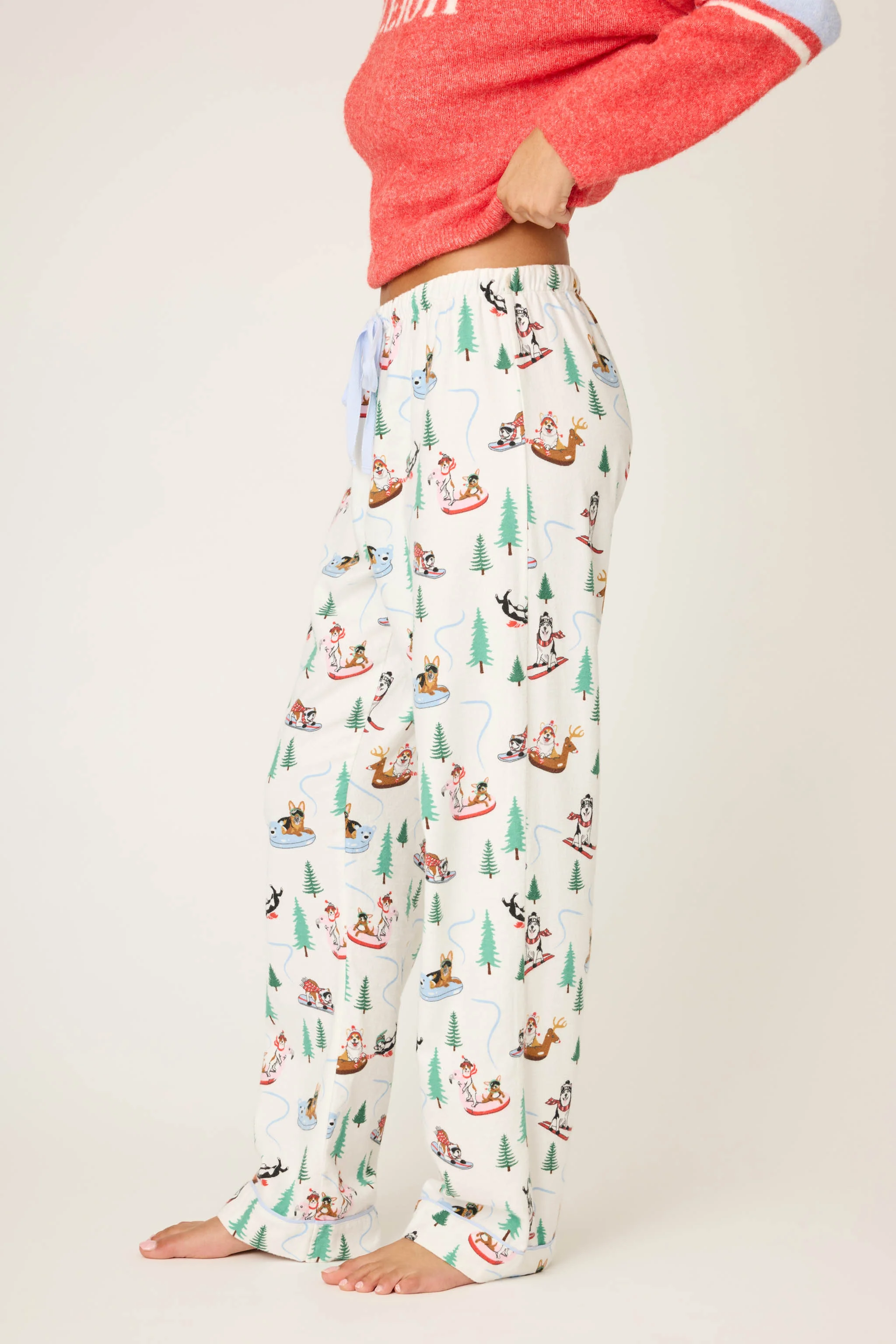 Sleigh All Day Winter Print Flannel Pant - Image 5