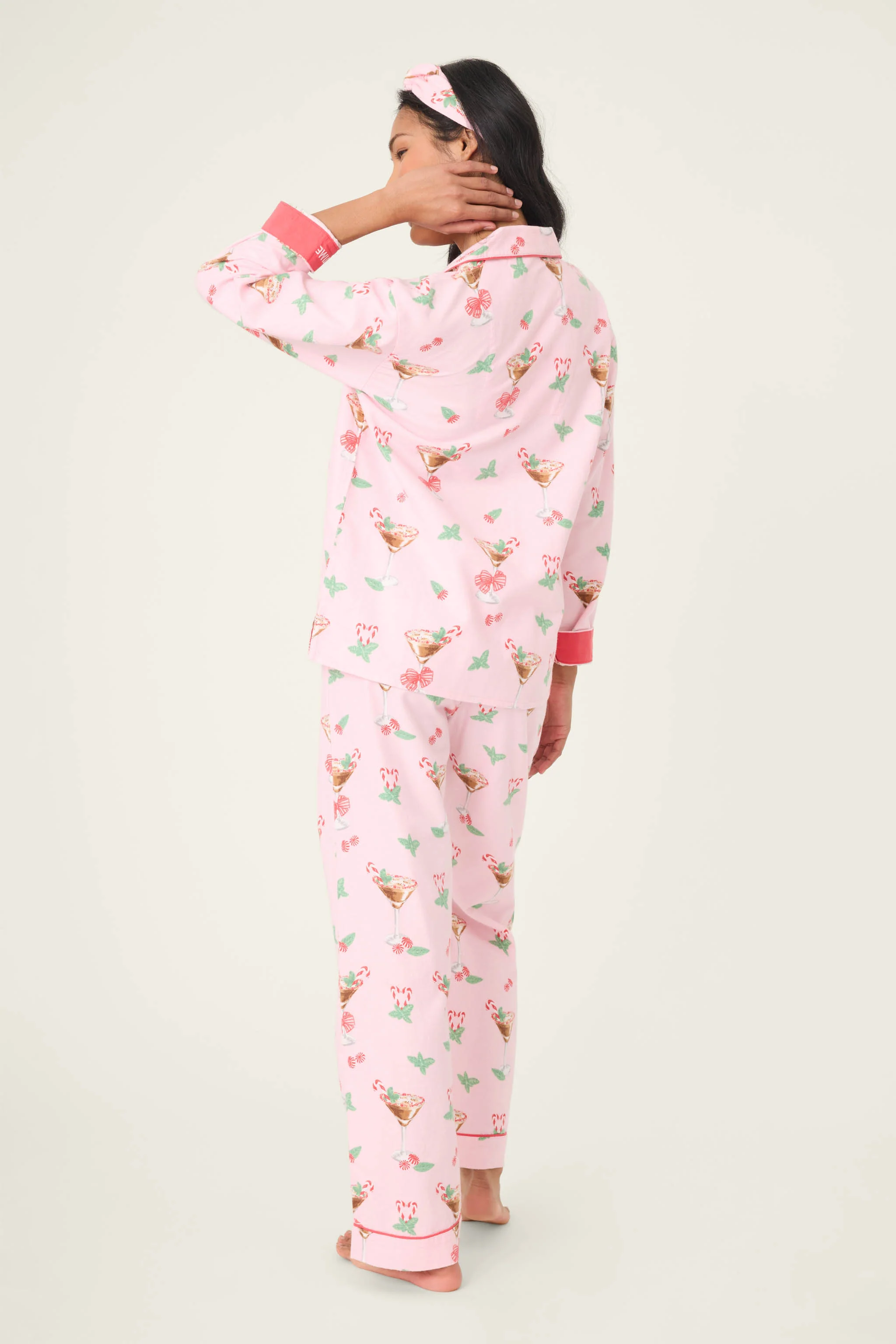 Tini Time Drink Print 3-Piece Flannel PJ Set - Image 4