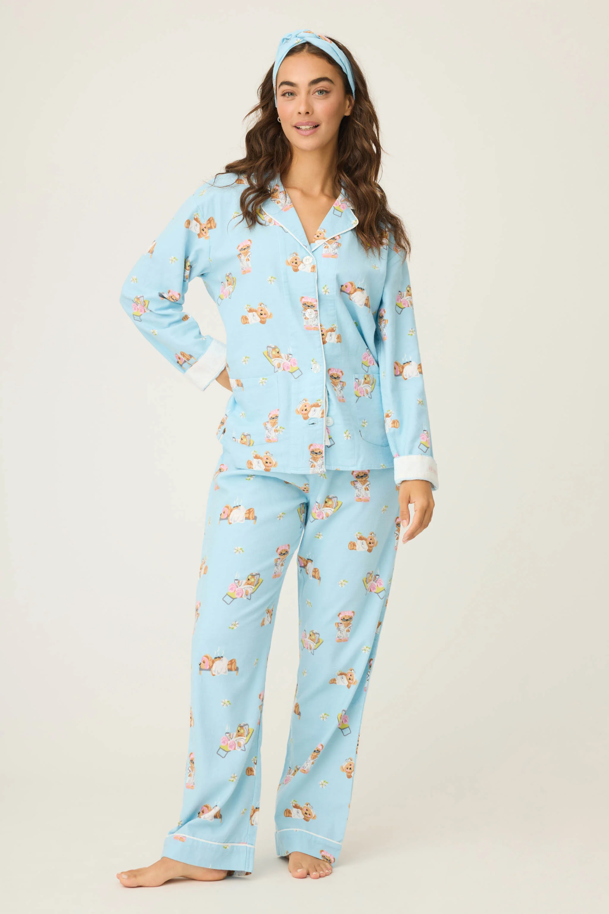 Beary Cute 3-Piece Flannel PJ Set