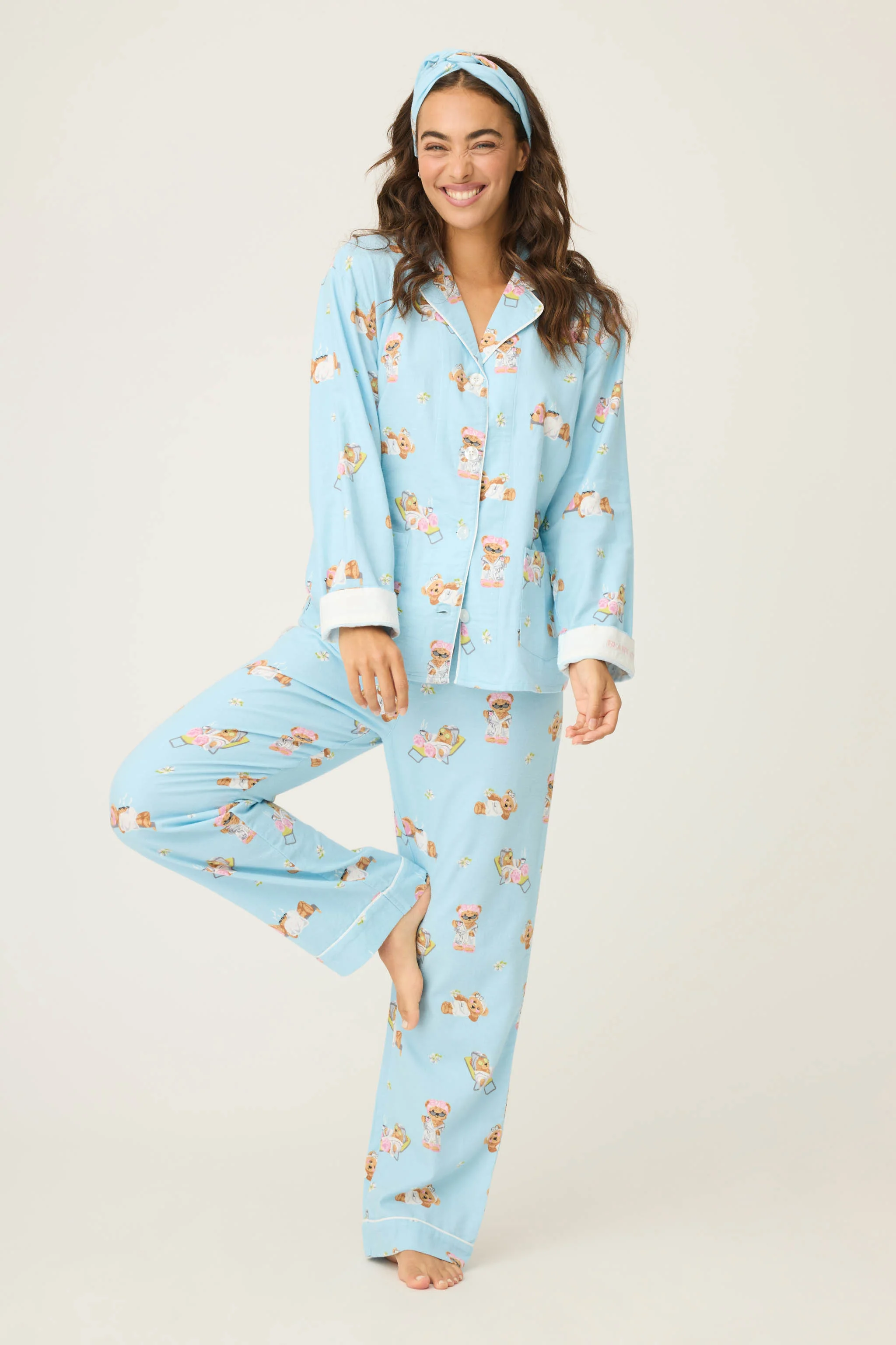 Beary Cute 3-Piece Flannel PJ Set - Image 3