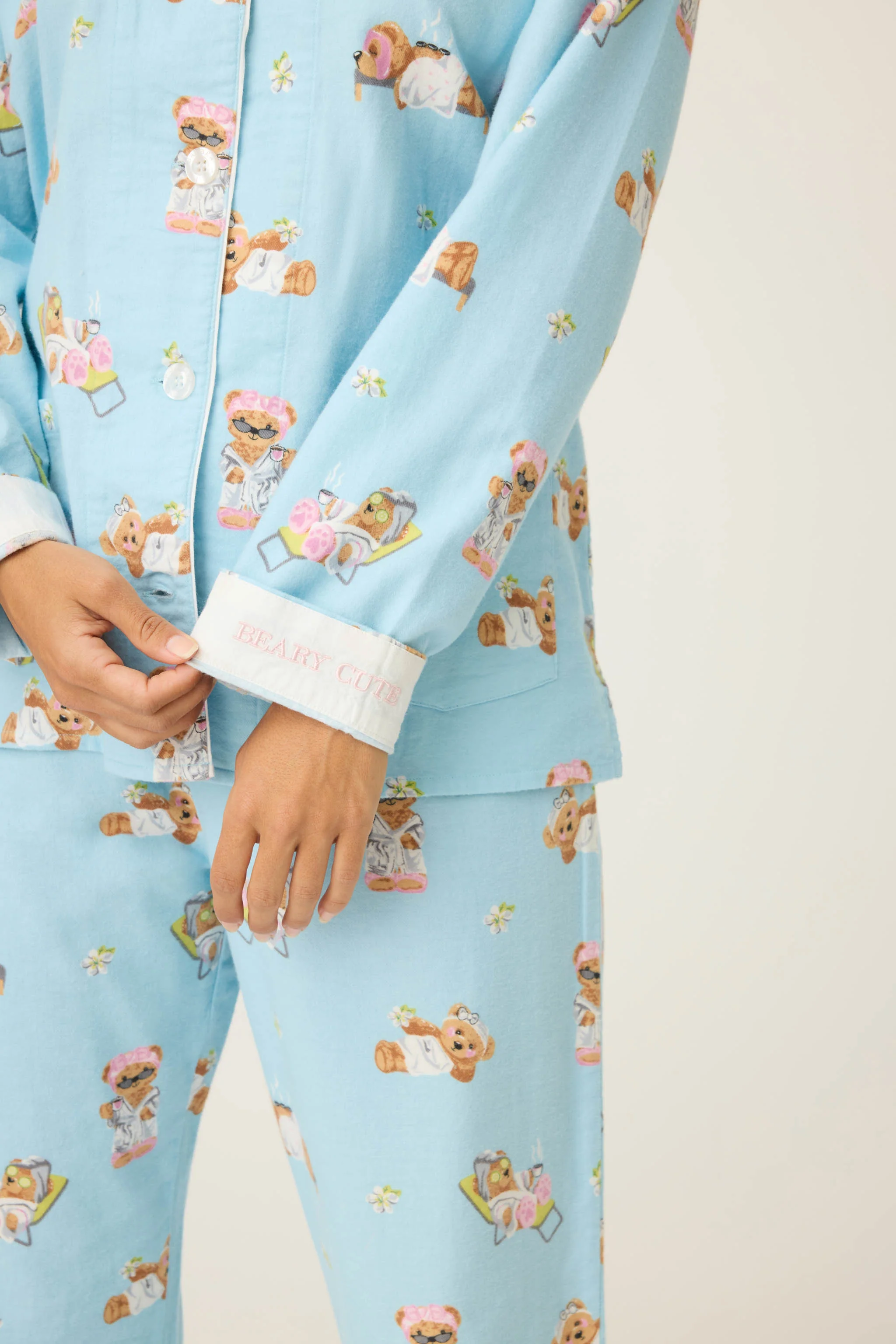 Beary Cute 3-Piece Flannel PJ Set - Image 6