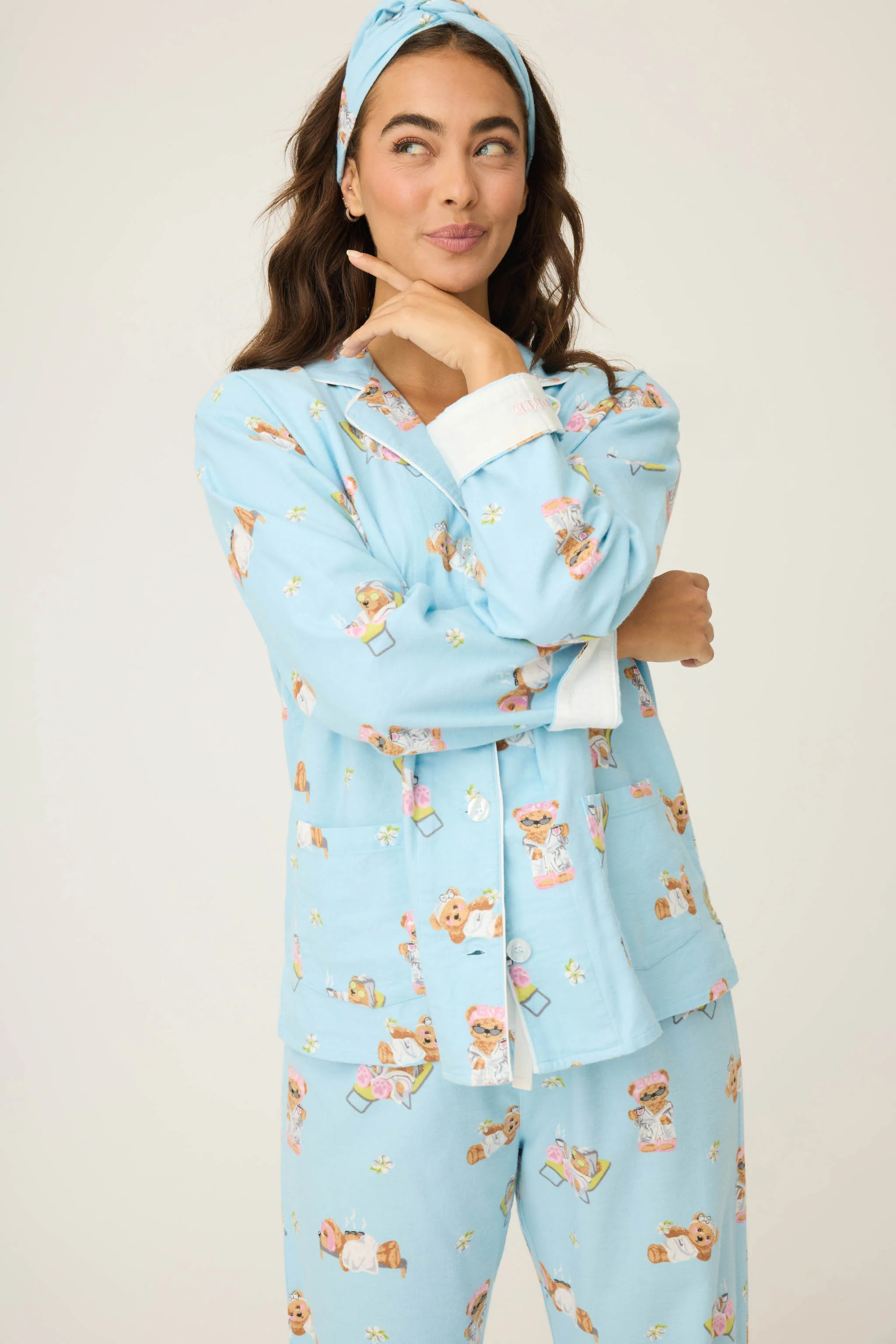 Beary Cute 3-Piece Flannel PJ Set - Image 8
