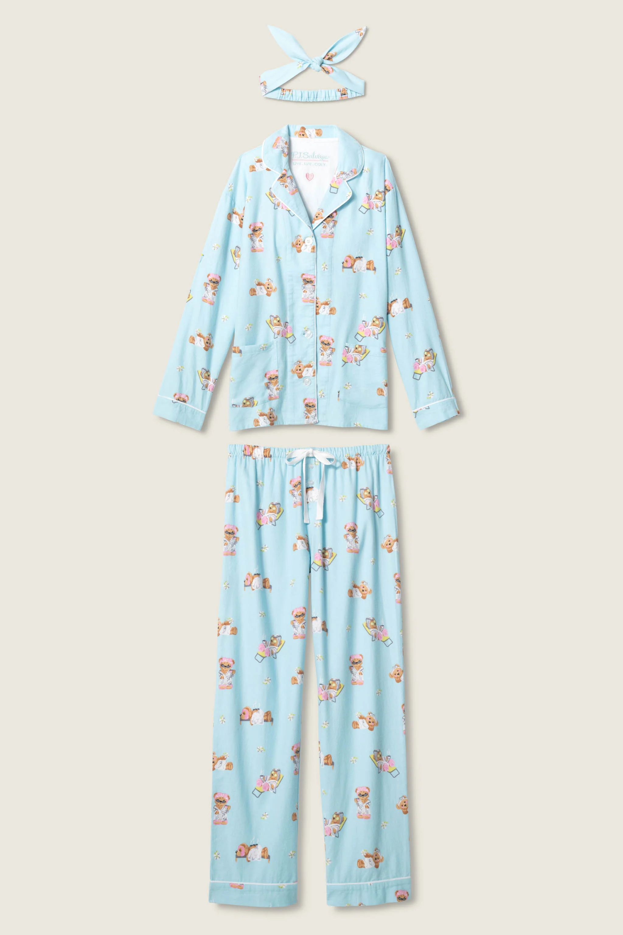 Beary Cute 3-Piece Flannel PJ Set - Image 9
