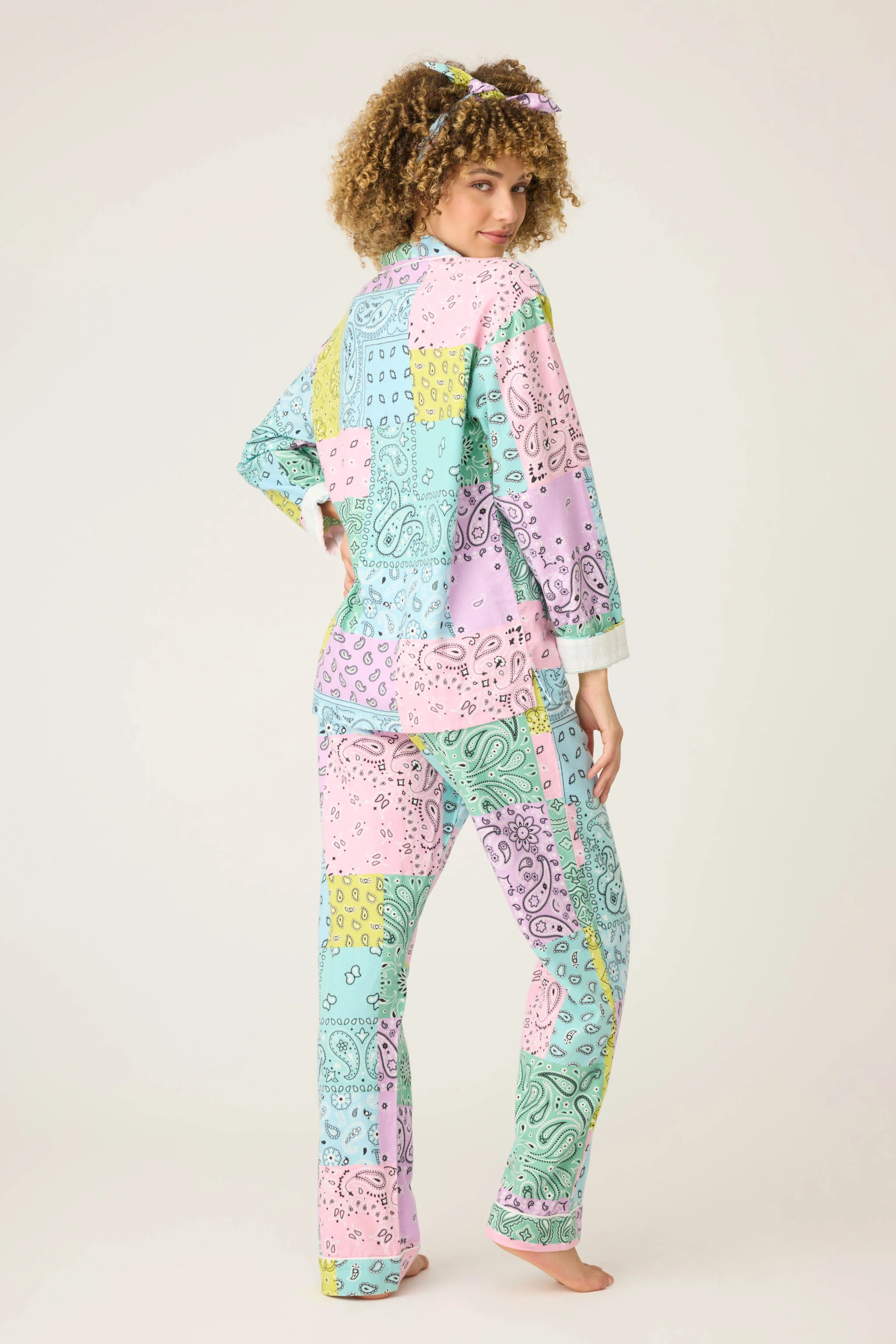 Howdy Honey Paisley 3-Piece Flannel PJ Set - Image 4