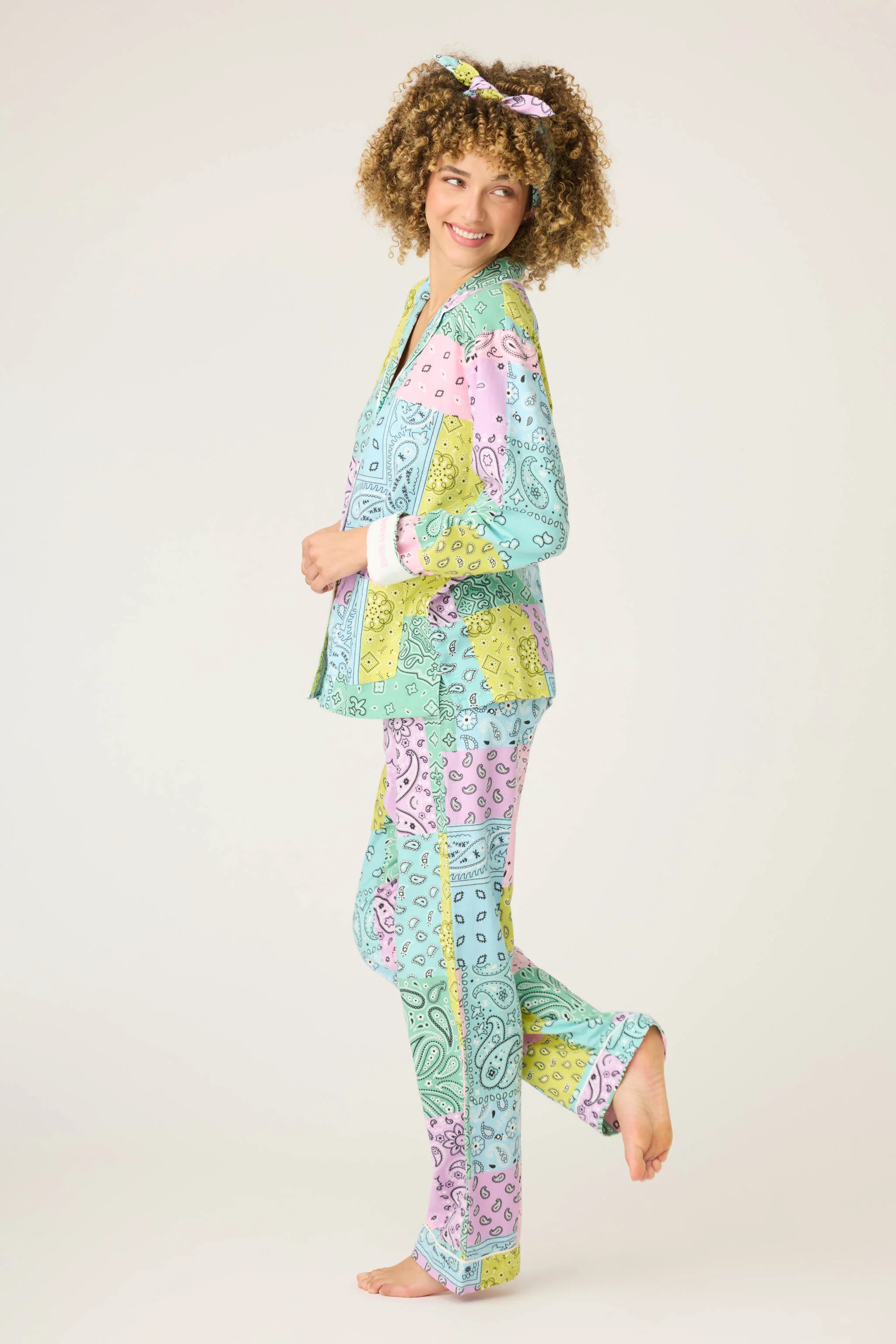Howdy Honey Paisley 3-Piece Flannel PJ Set - Image 5