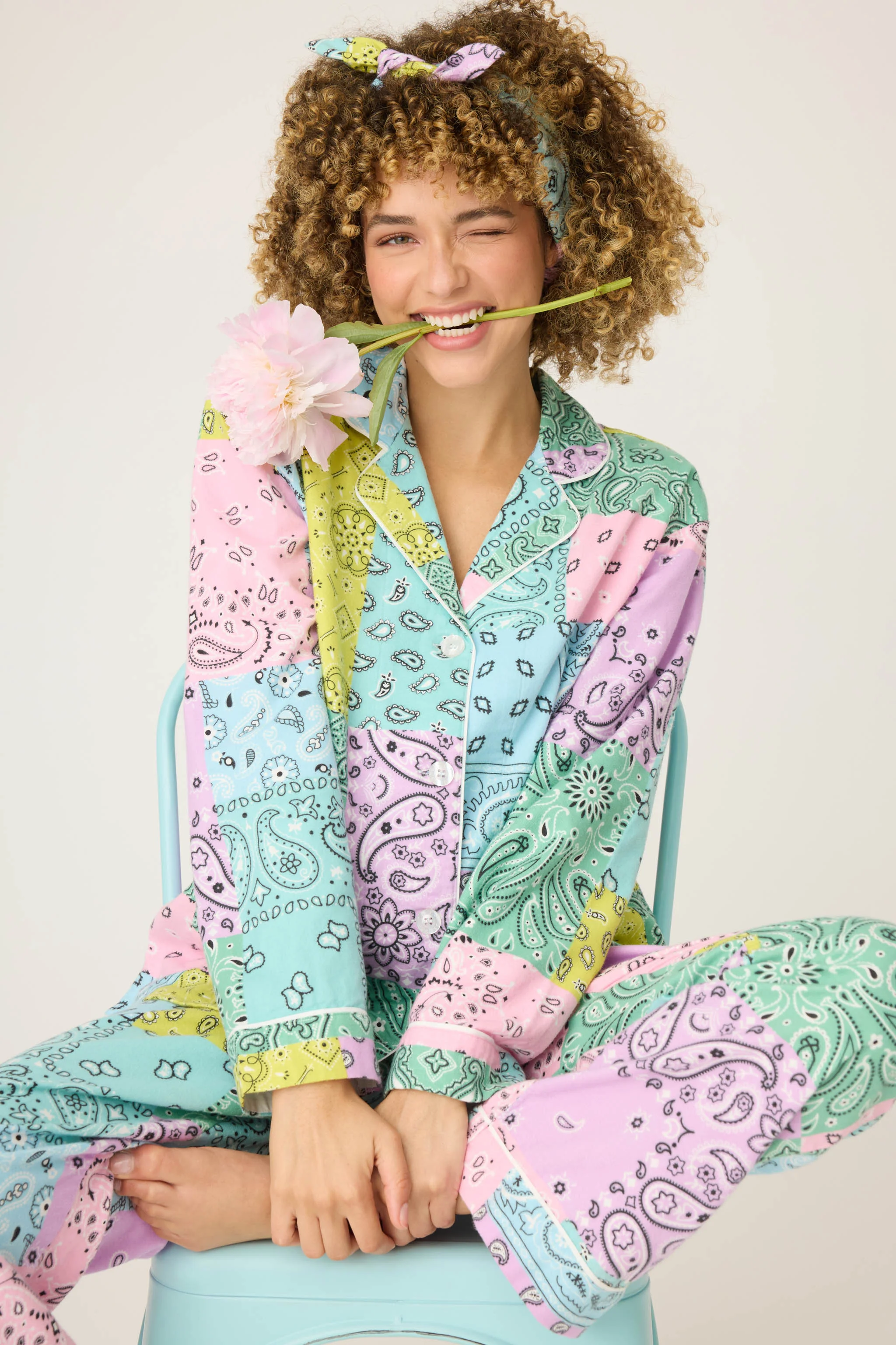 Howdy Honey Paisley 3-Piece Flannel PJ Set - Image 6