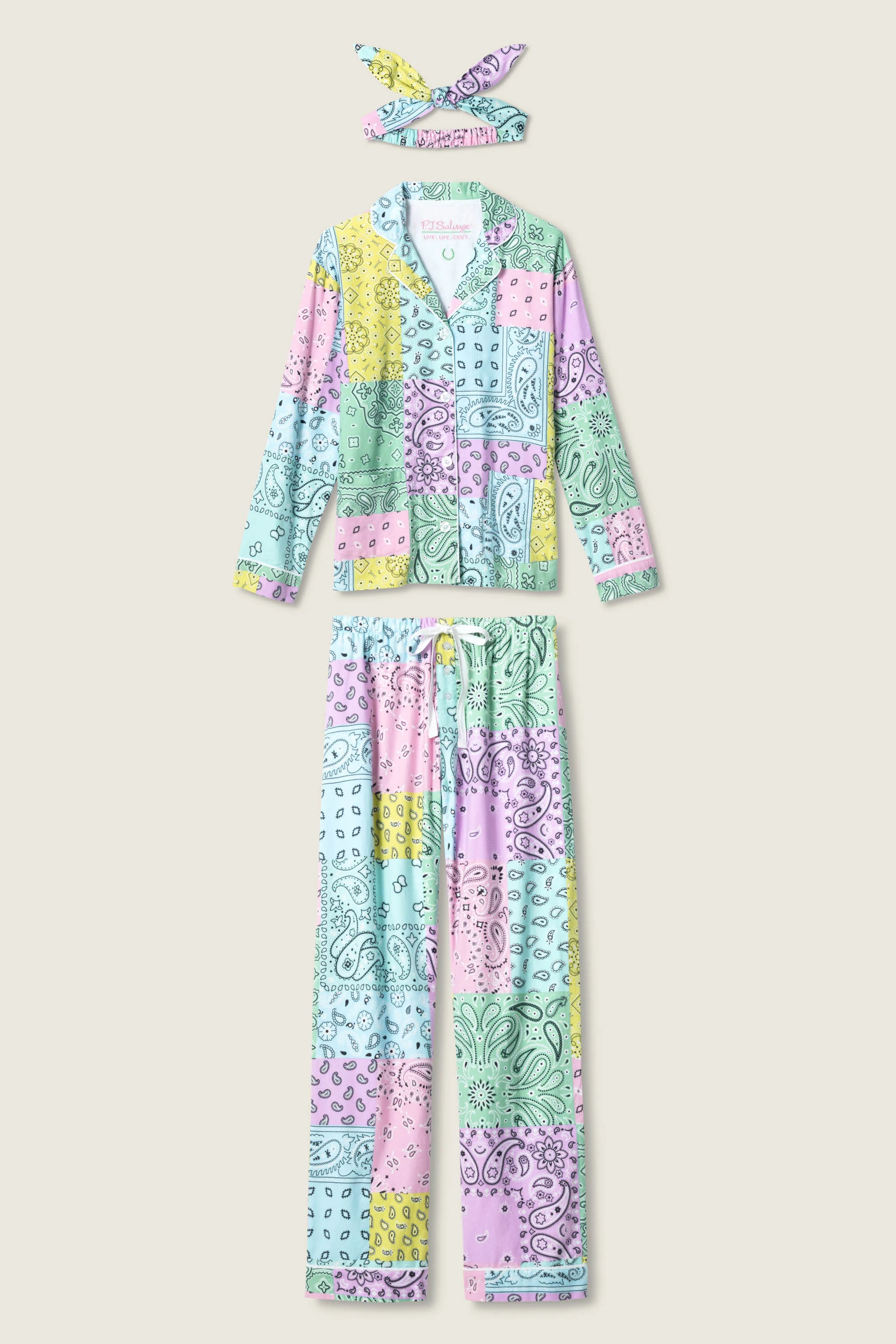 Howdy Honey Paisley 3-Piece Flannel PJ Set - Image 8