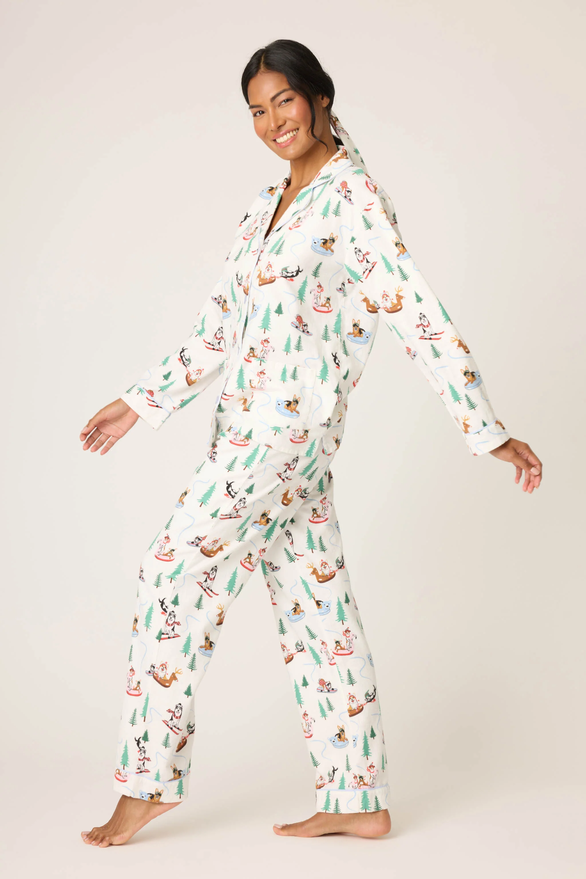 Sleigh All Day 3-Piece Flannel PJ Set - Image 3