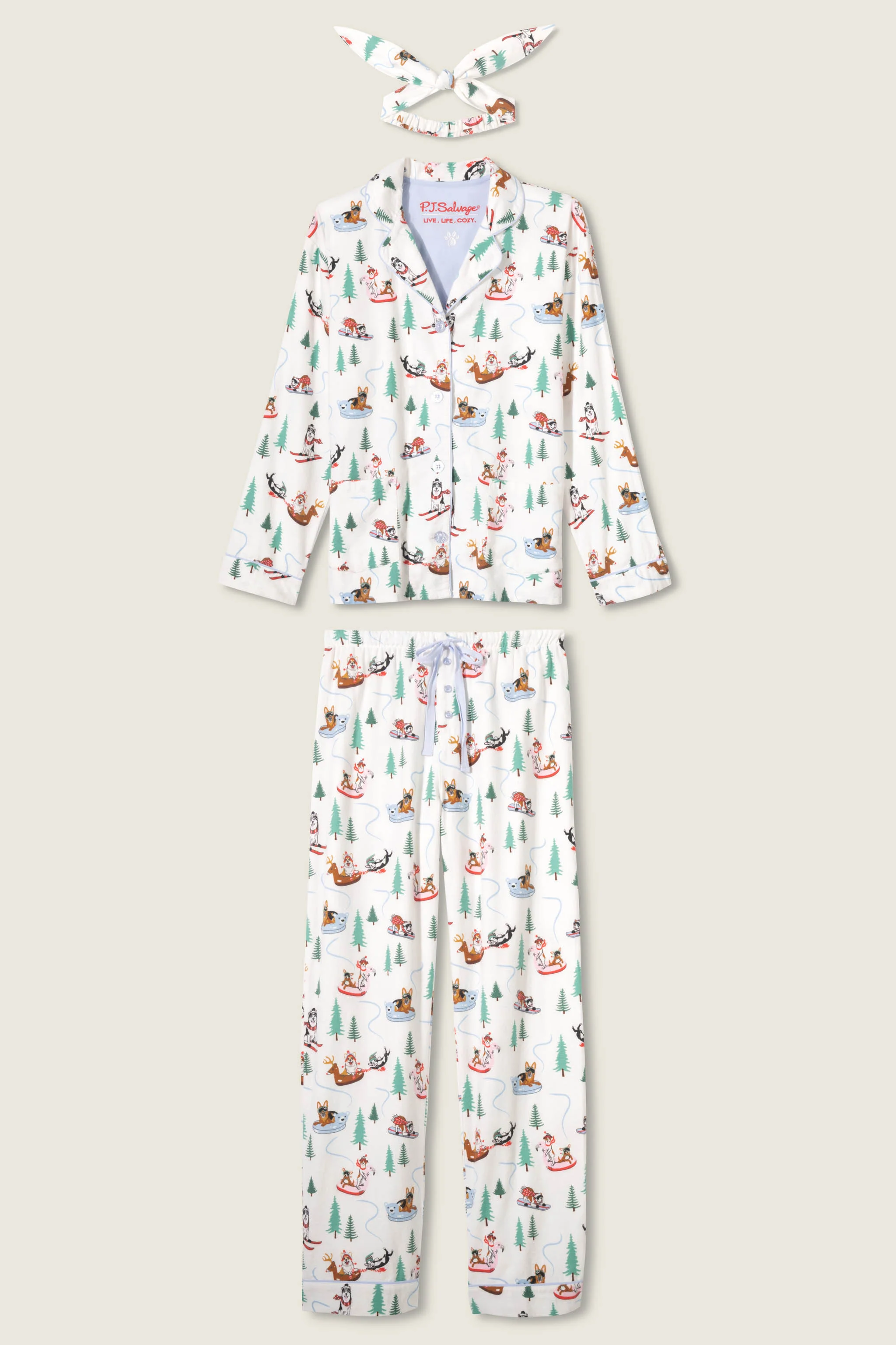 Sleigh All Day 3-Piece Flannel PJ Set - Image 7