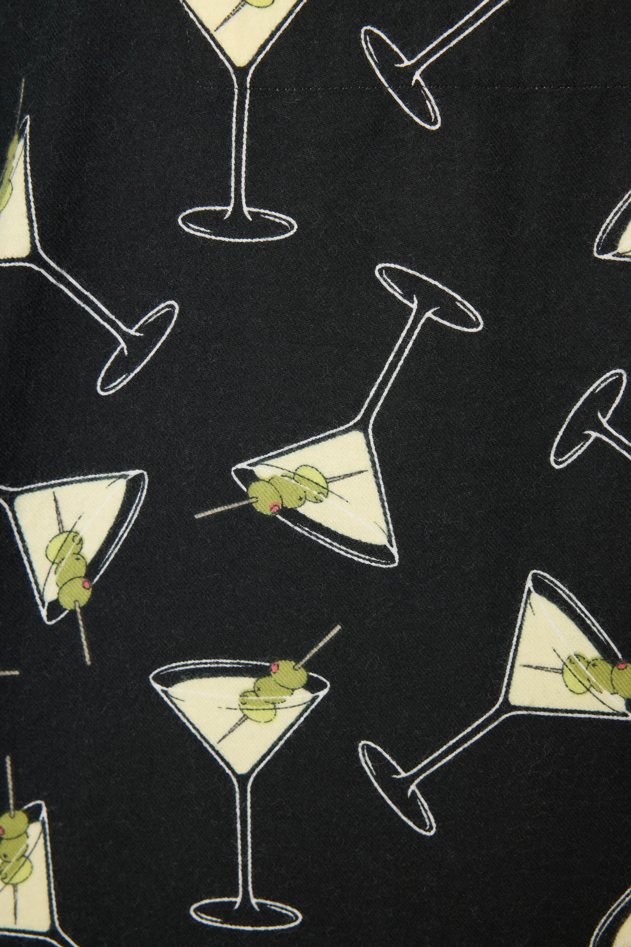 Merrier With A Martini 3-Piece Flannel PJ Set - Image 2