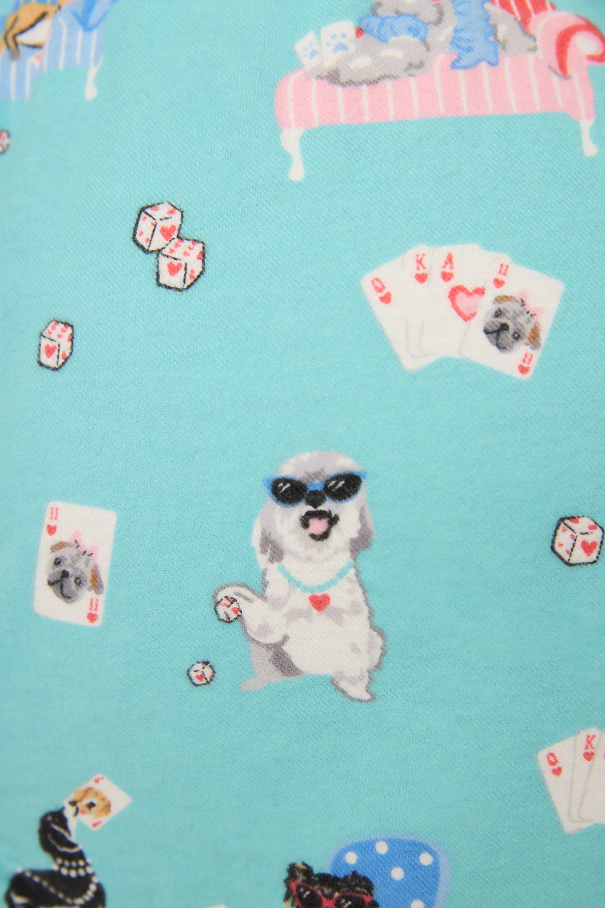 This Is How I Roll Dog Print Flannel Shorts - Image 2