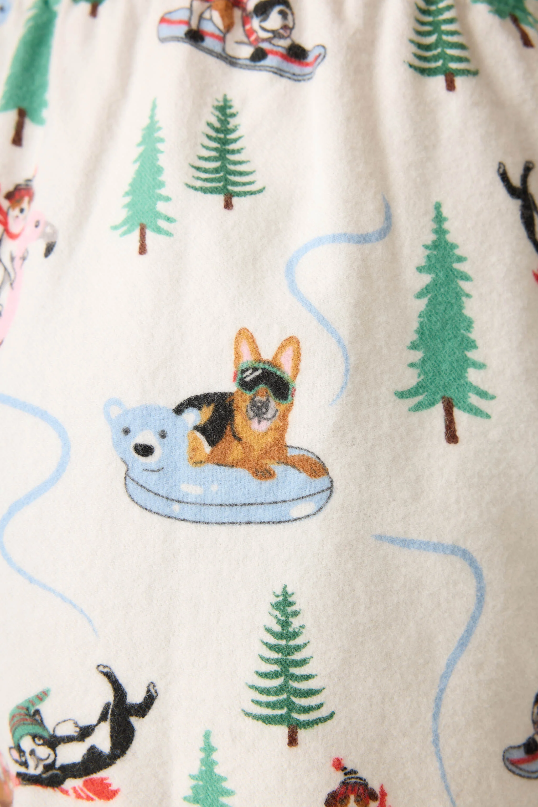 Sleigh All Day Winter Print Flannel Shorts - Image 2