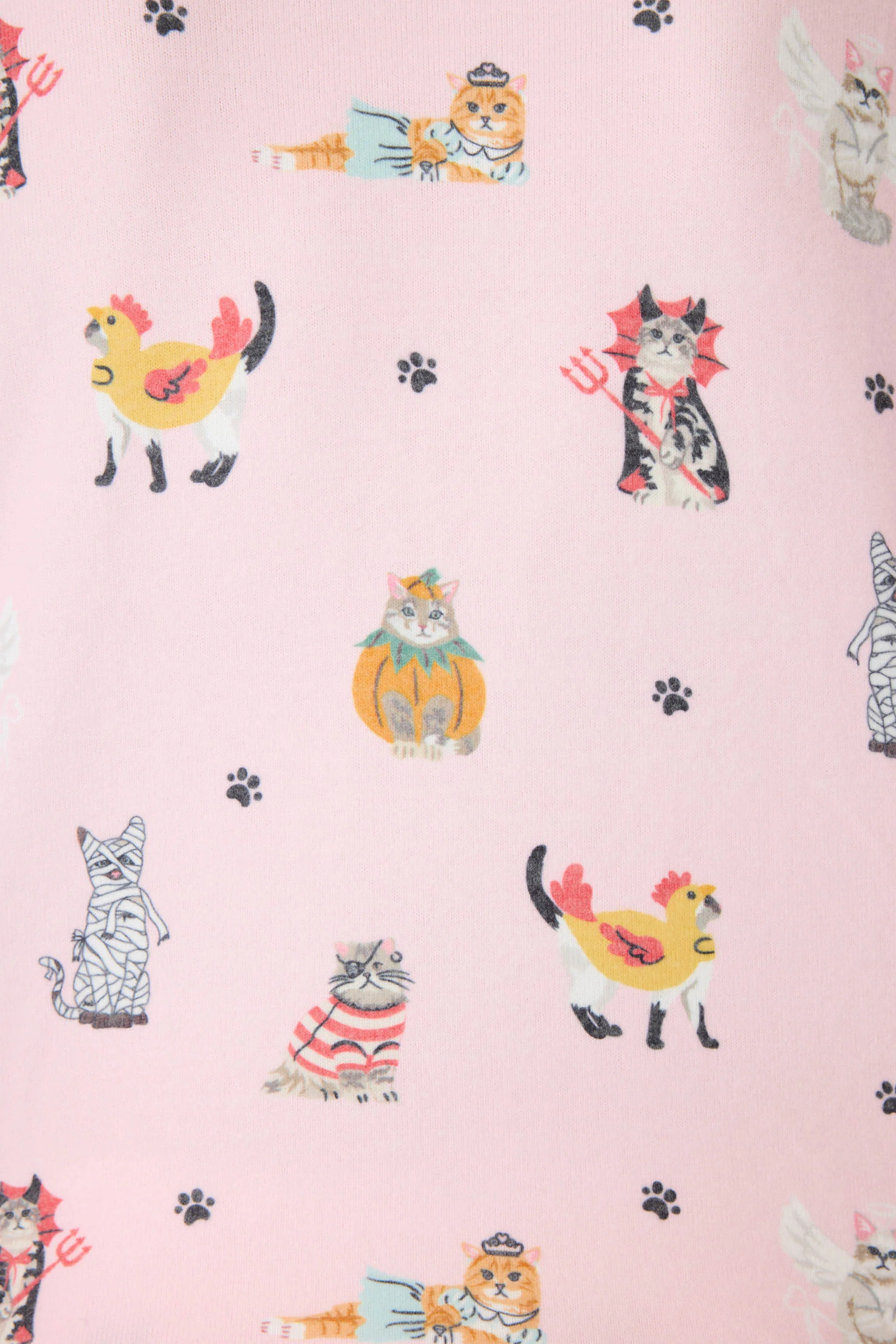Feline Spooky Halloween Cat Print Long Sleeve Top - Image 5