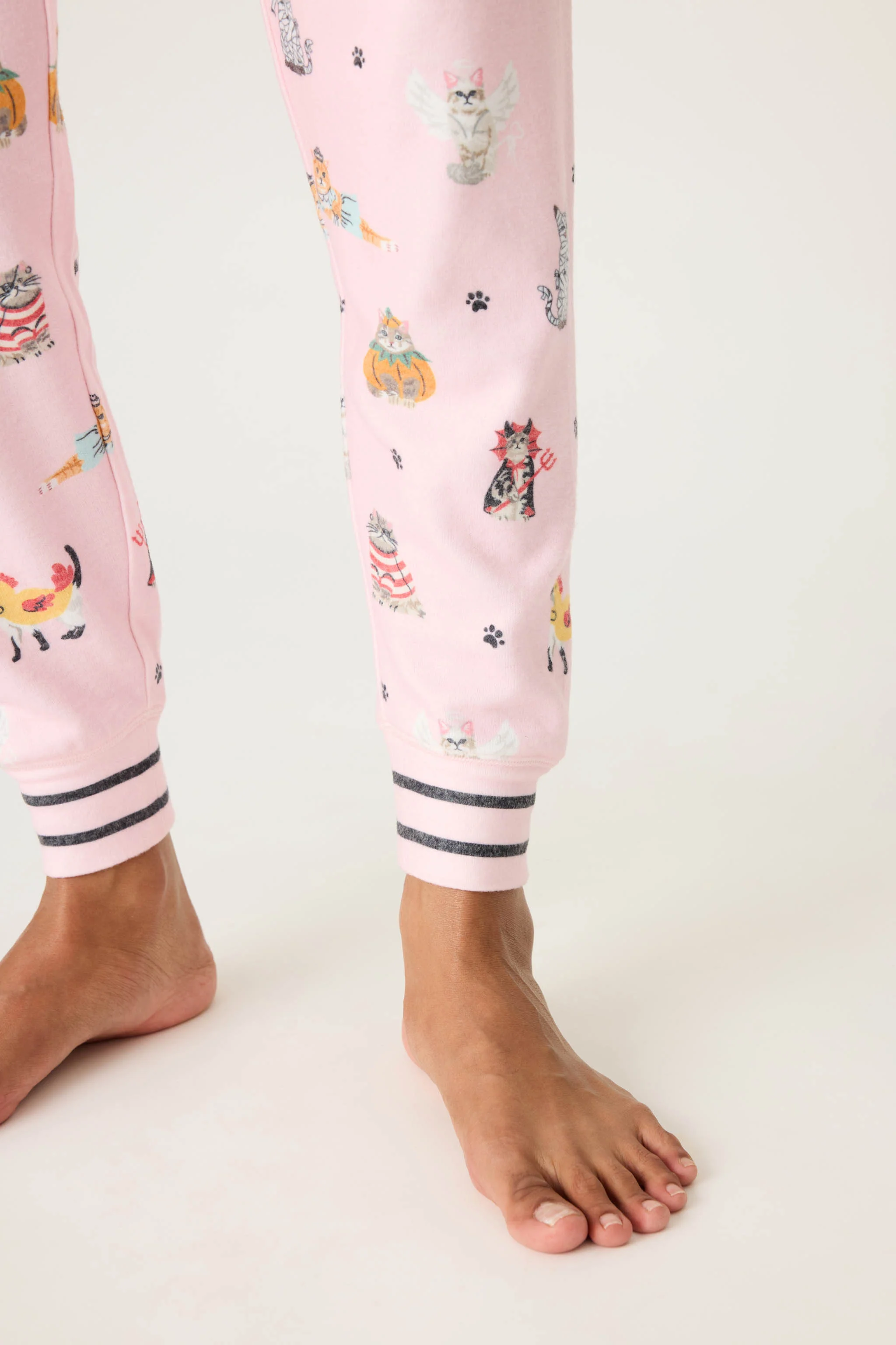 Feline Spooky Halloween Cat Print Banded Pant - Image 2