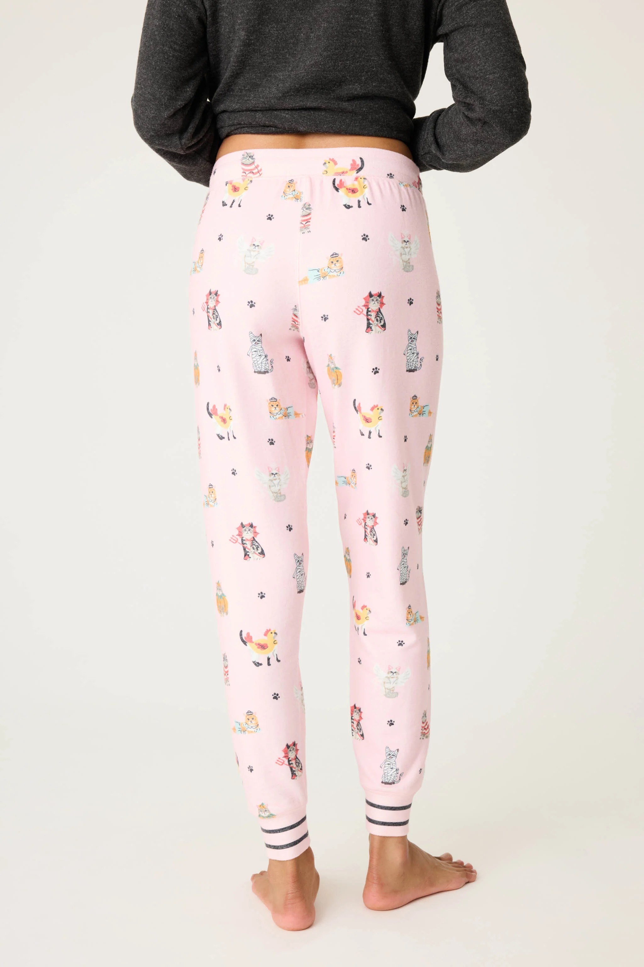 Feline Spooky Halloween Cat Print Banded Pant - Image 5