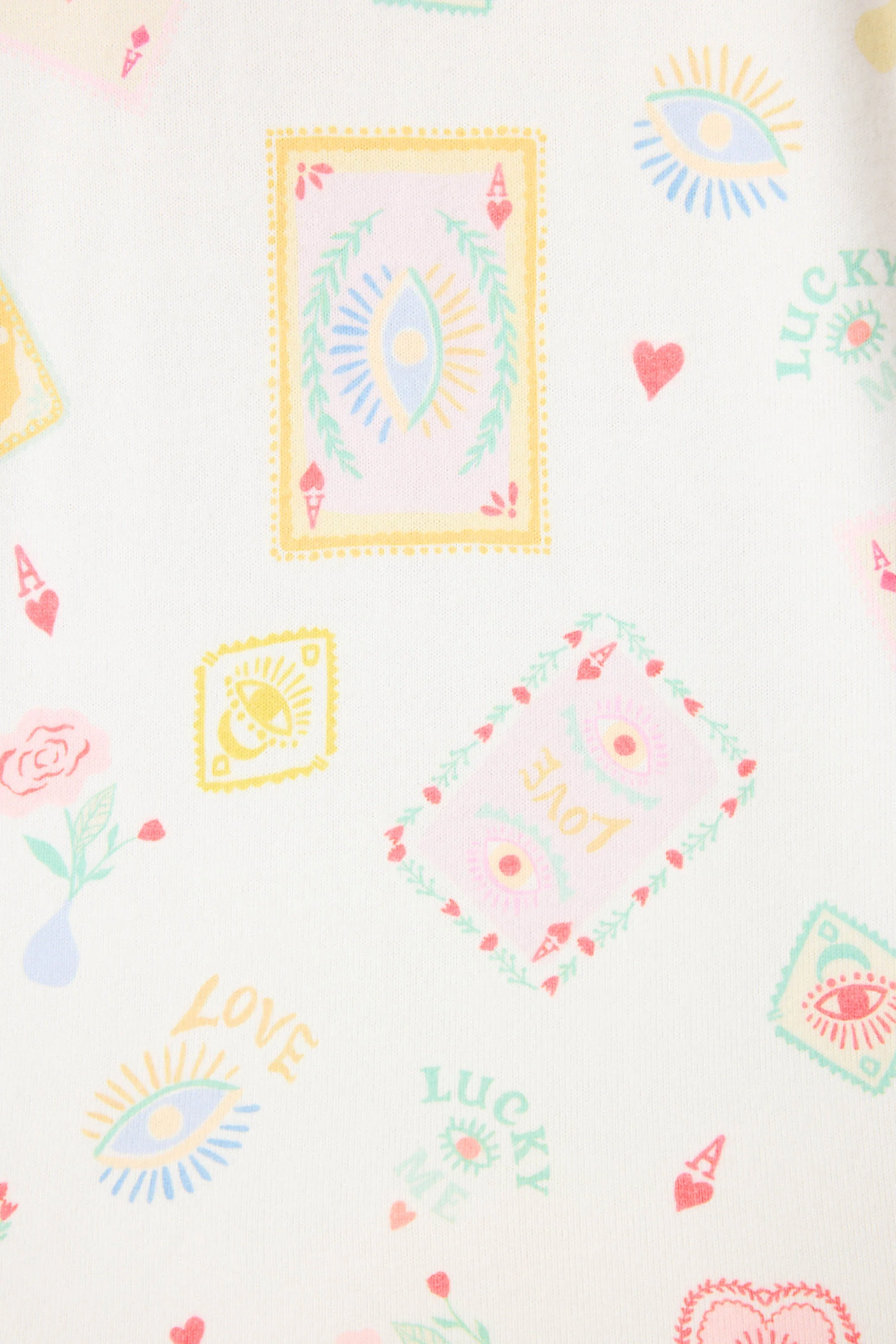 Lucky Me Tarot Card Print Long Sleeve Top - Image 6