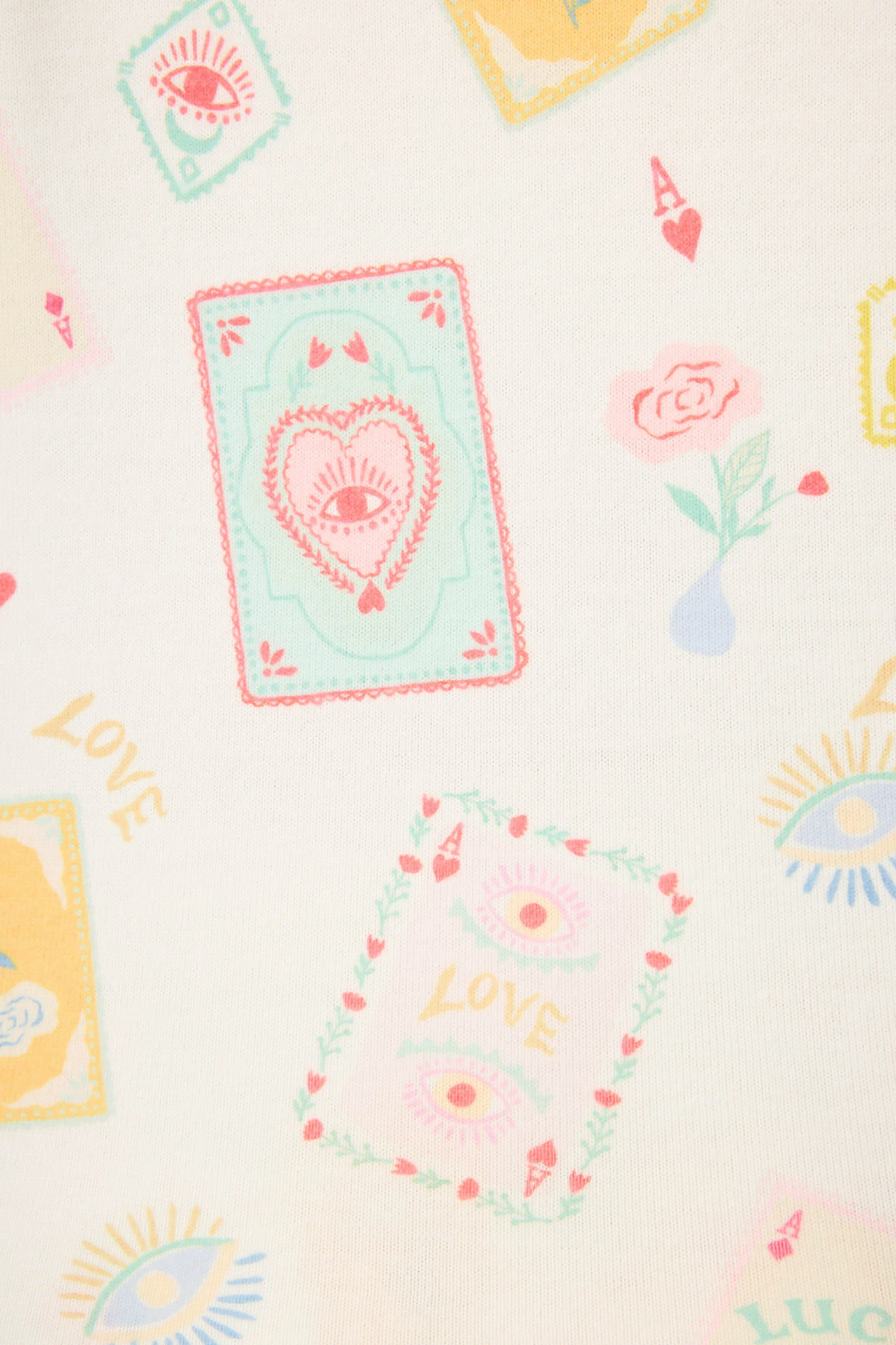 Lucky Me Tarot Card Print 3-Piece PJ Set - Image 6