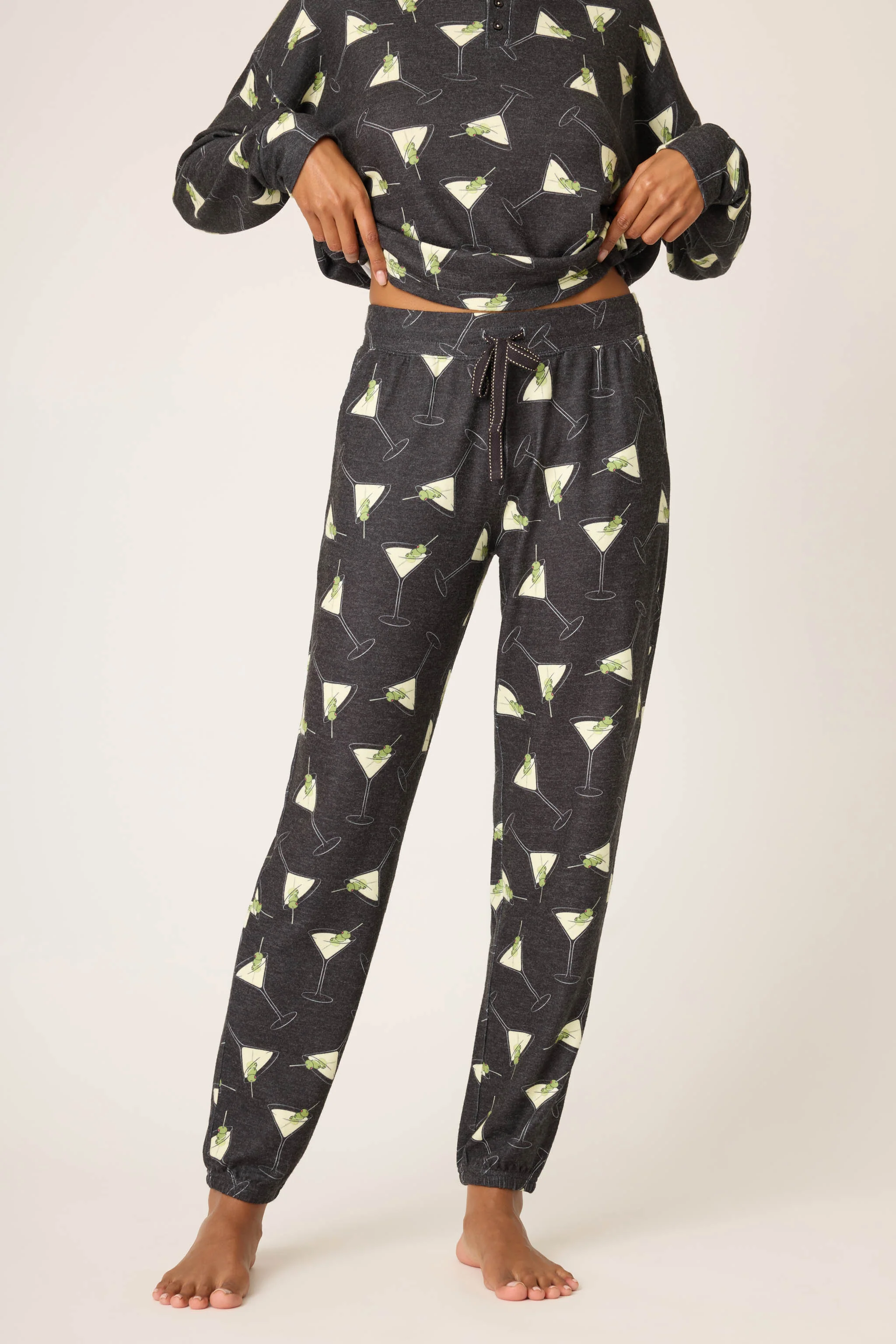 Merrier With A Martini Banded Pants