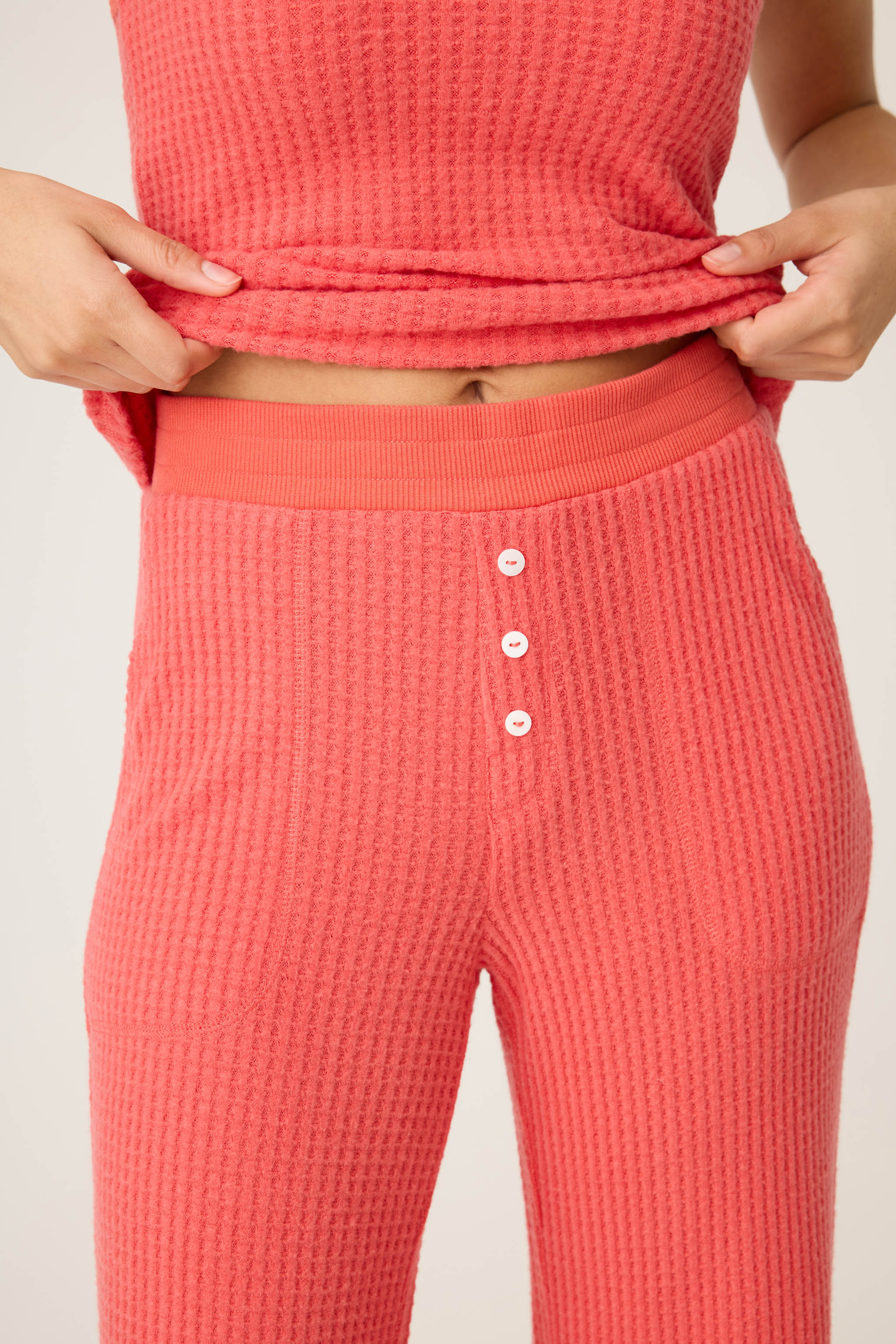 Morning Waffles Scarlet Open Leg Pant - Image 2