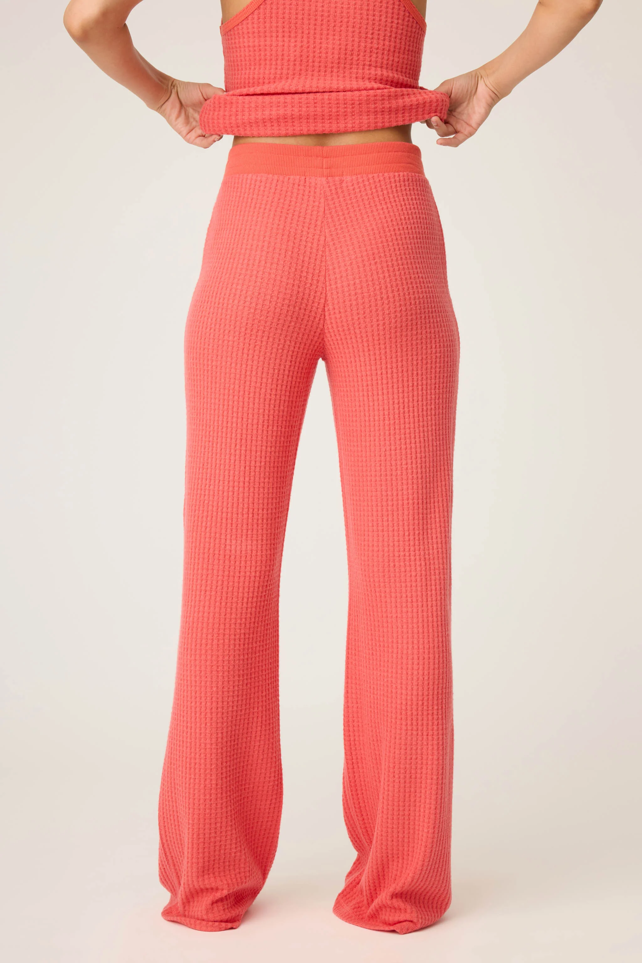 Morning Waffles Scarlet Open Leg Pant - Image 6