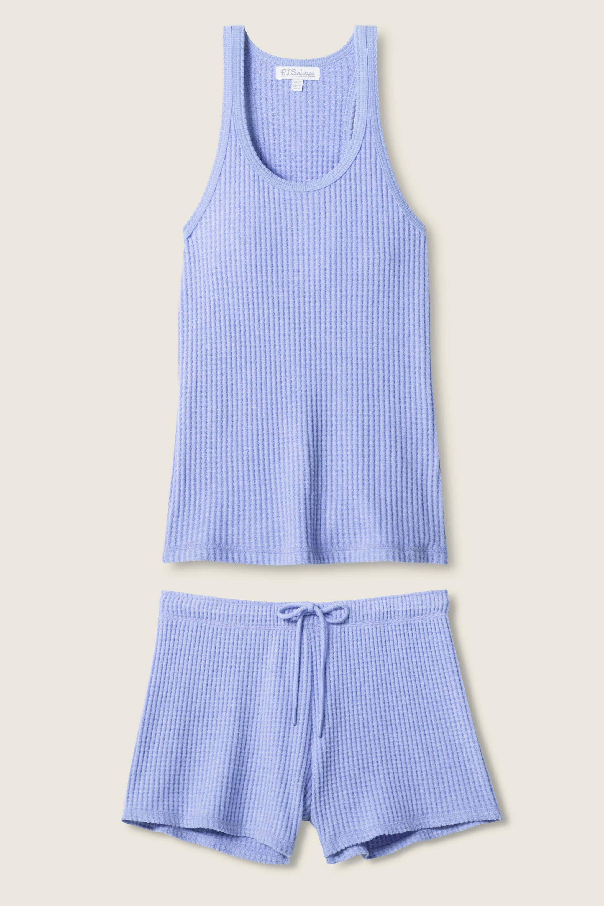 Morning Waffles Peri Short PJ Set - Image 2