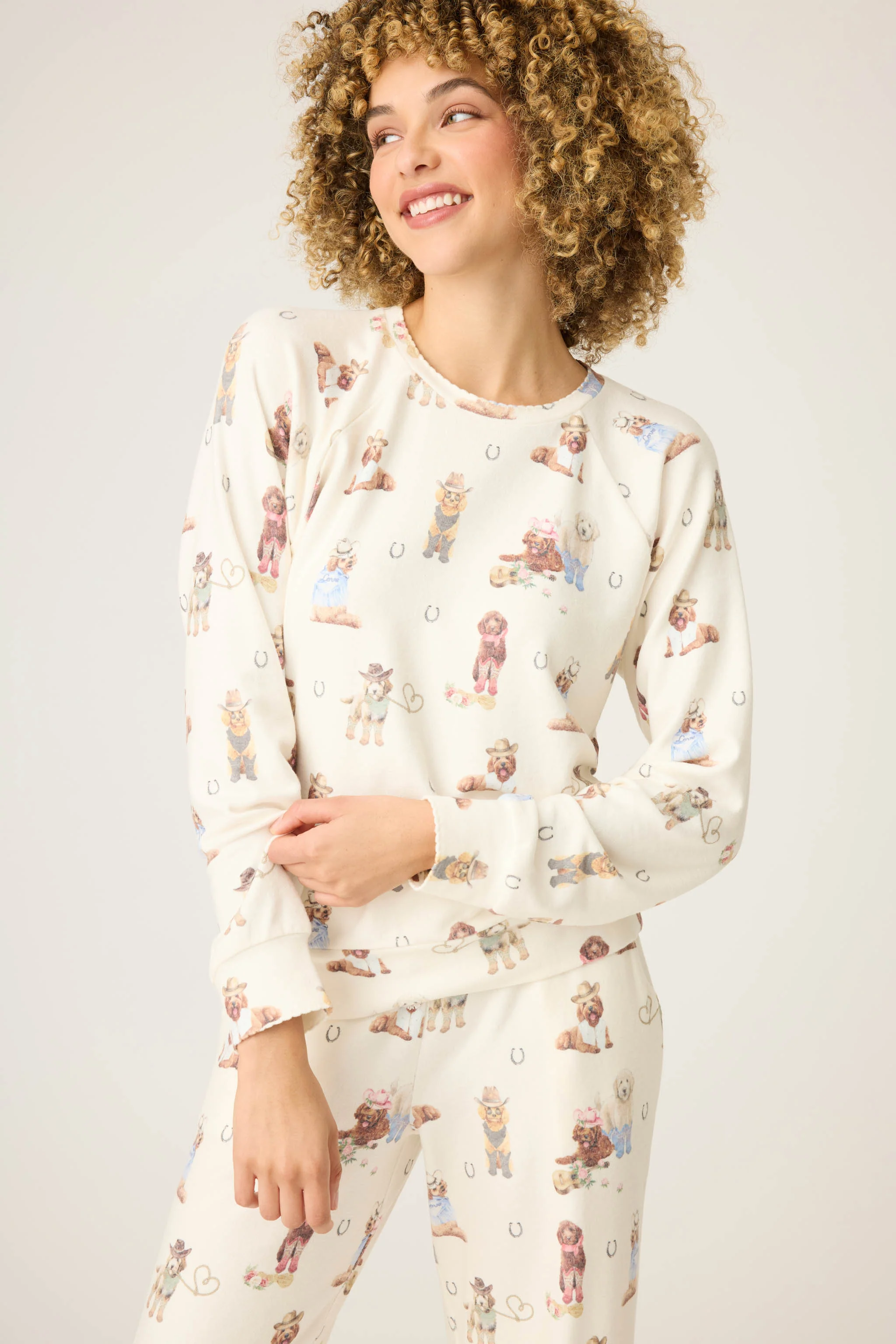 Ruff On The Range Dog Print Long Sleeve Top - Image 2