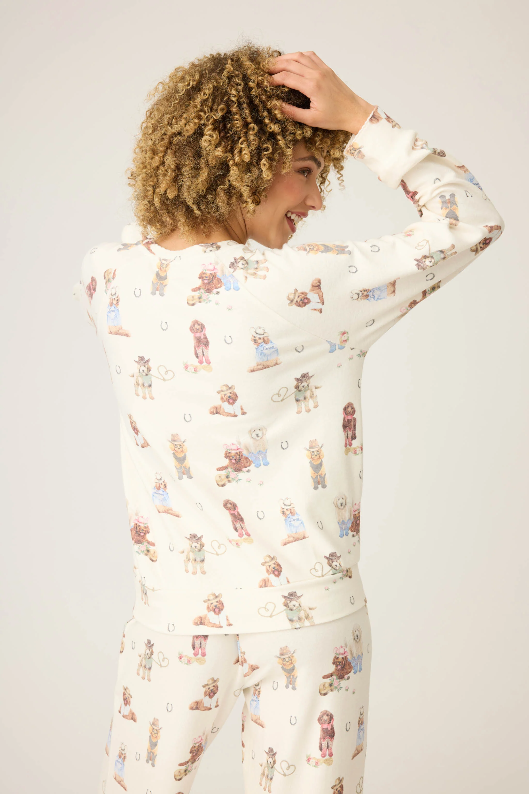 Ruff On The Range Dog Print Long Sleeve Top - Image 6