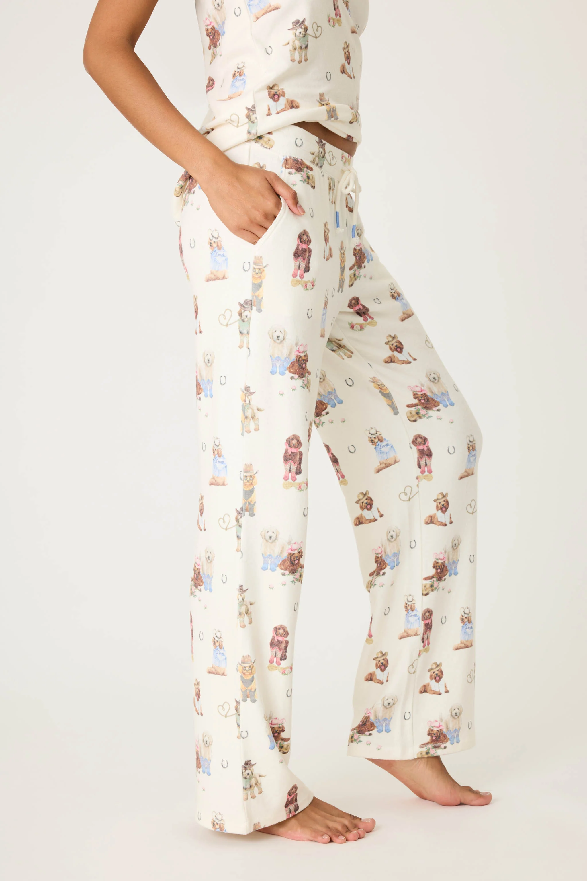 Ruff On The Range Dog Print Open Leg Pant - Image 3