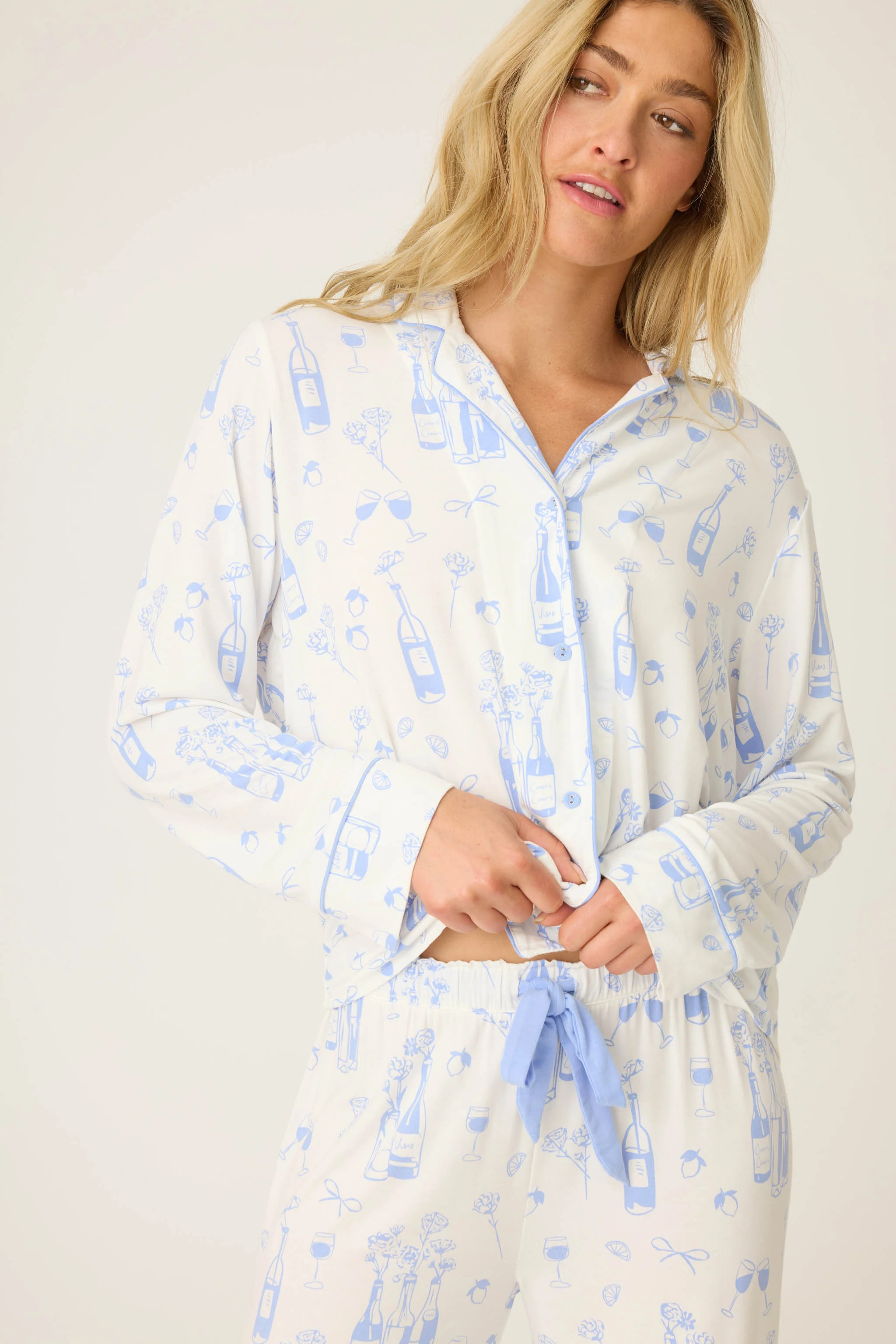 Parisian Dream Whimsical Print Long Sleeve Top - Image 4