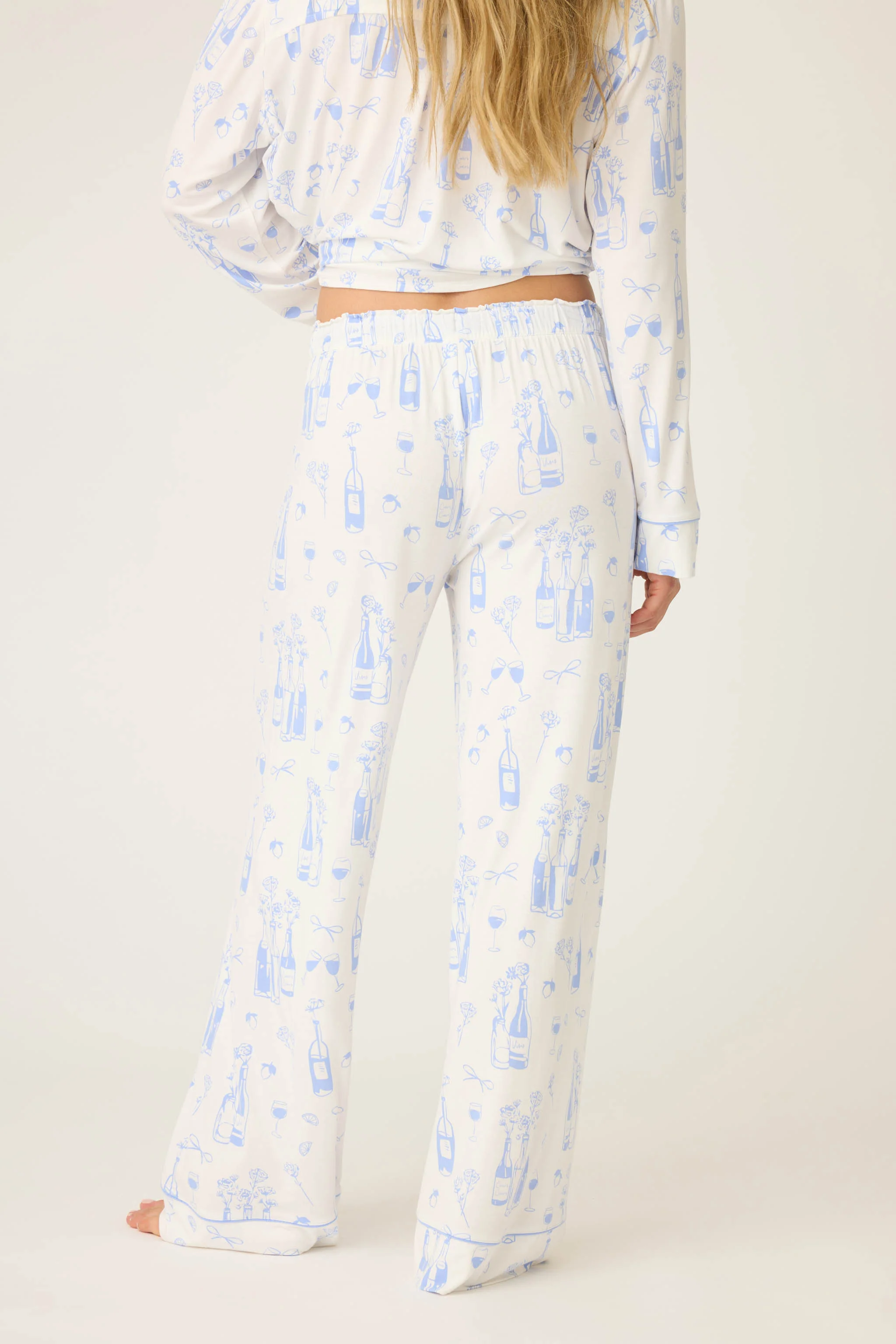 Parisian Dreams Whimsical Print Open Leg Pant - Image 6