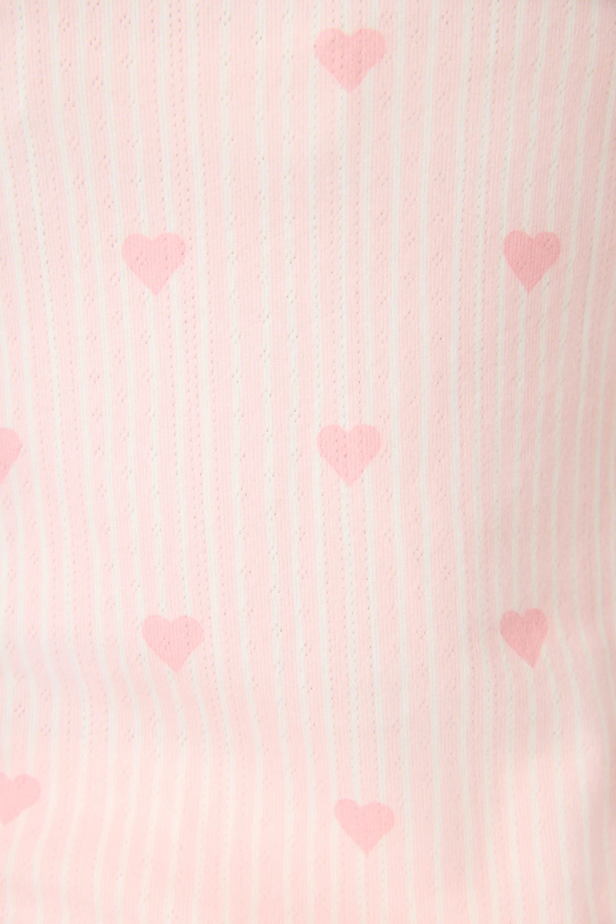 Pointelle Essentials Ditsy Heart 4-Piece Loungewear Set - Image 2