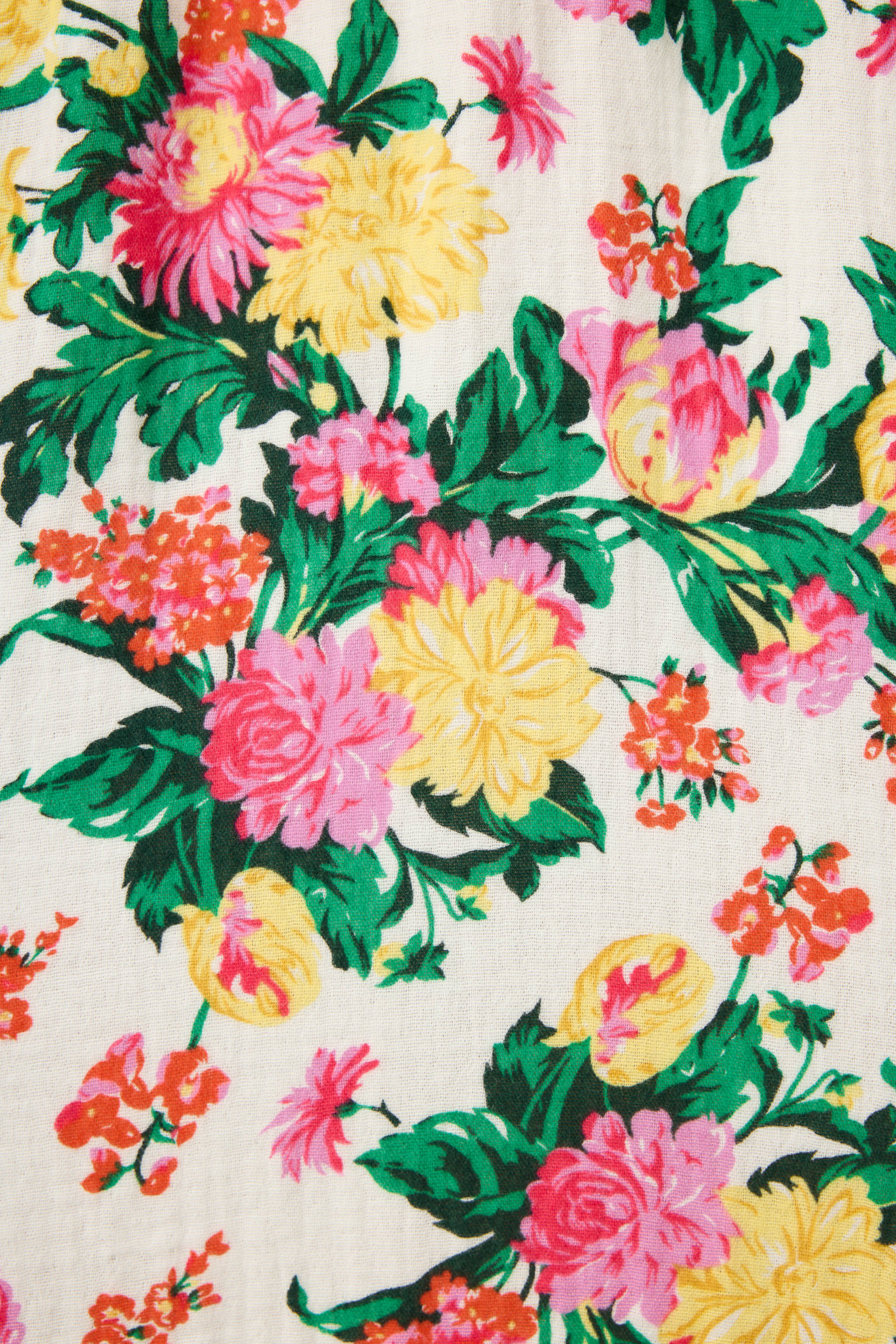 Tropical Floral Print Midi Dress - Image 6